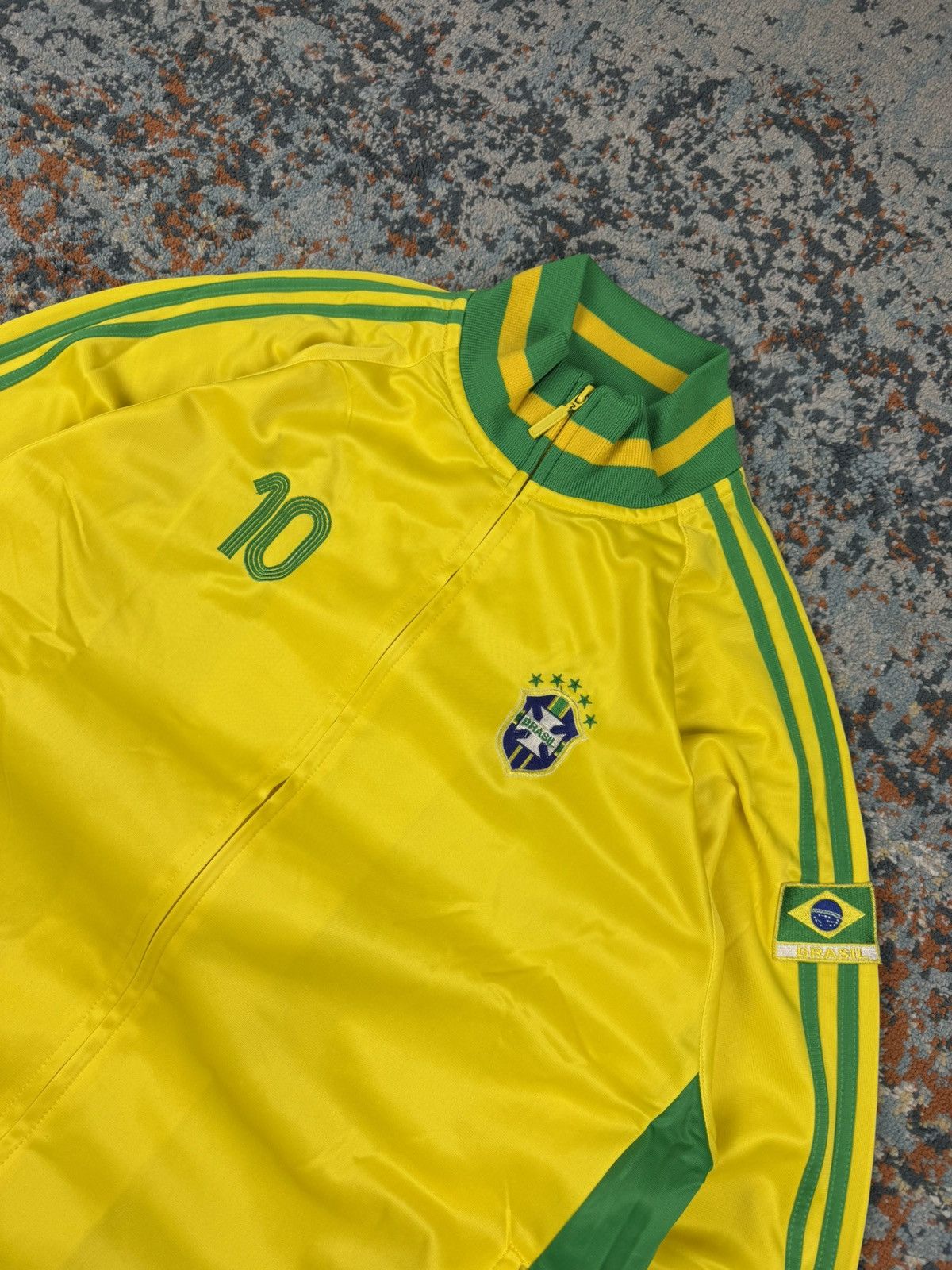Vintage Vintage Y2K Brazil soccer football blokecore track zip sweat Size US XL / EU 56 / 4 - 5 Thumbnail