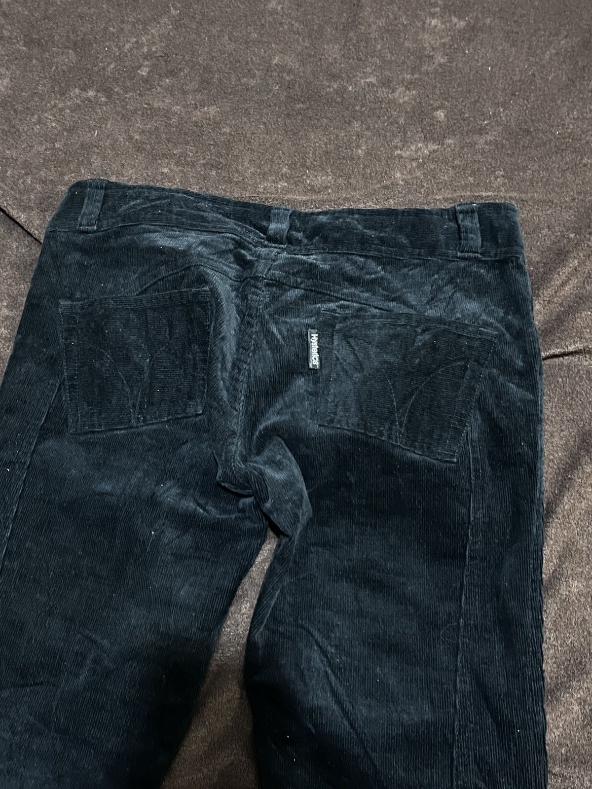 Hysteric Glamour ❤️Hysteric Glamour Black Corduroy Super Flare ❤️ Size US 29 - 5 Thumbnail