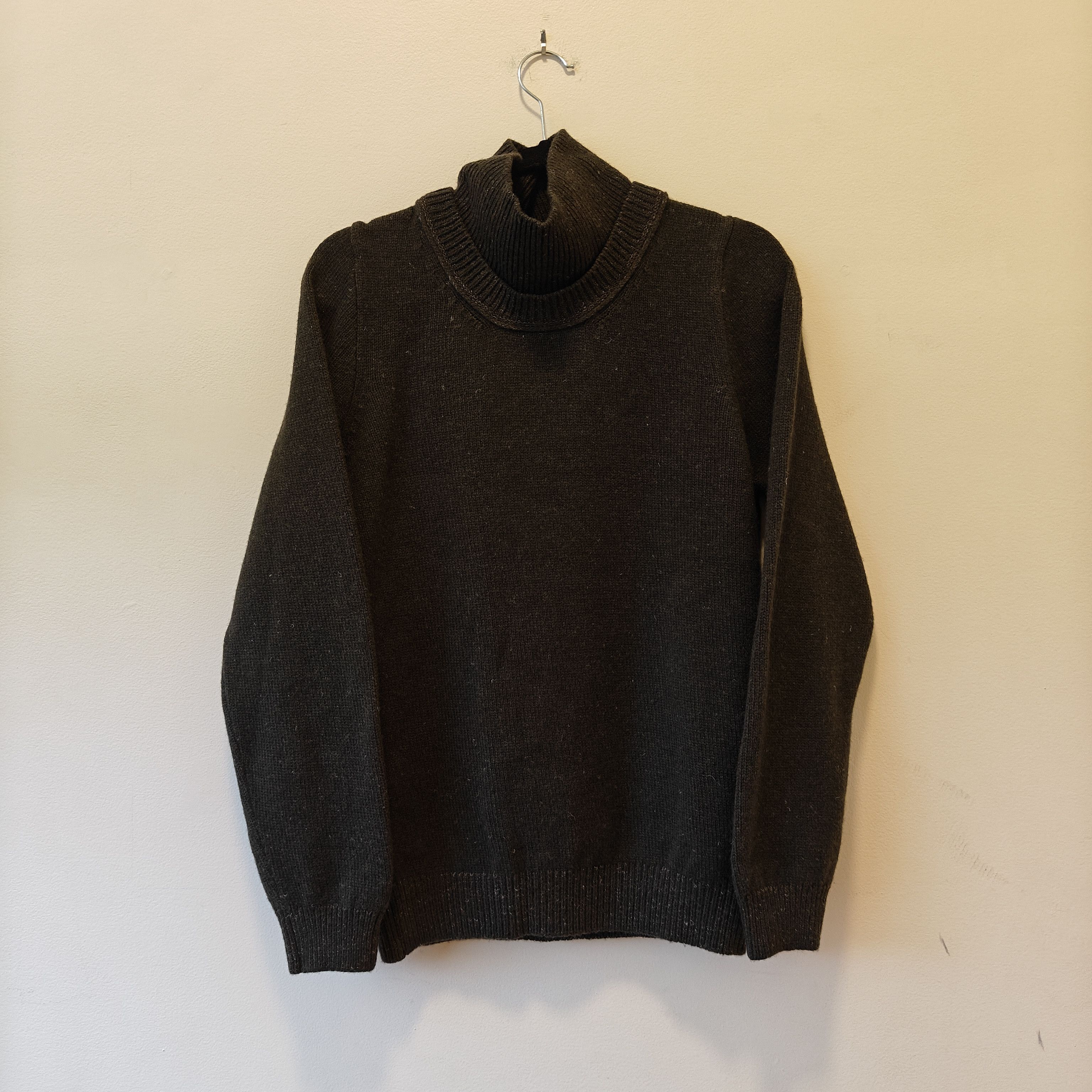 Inis Meain LNWOT Turtleneck grey sweater wool linen blend Size US S / EU 44-46 / 1 - 1 Thumbnail