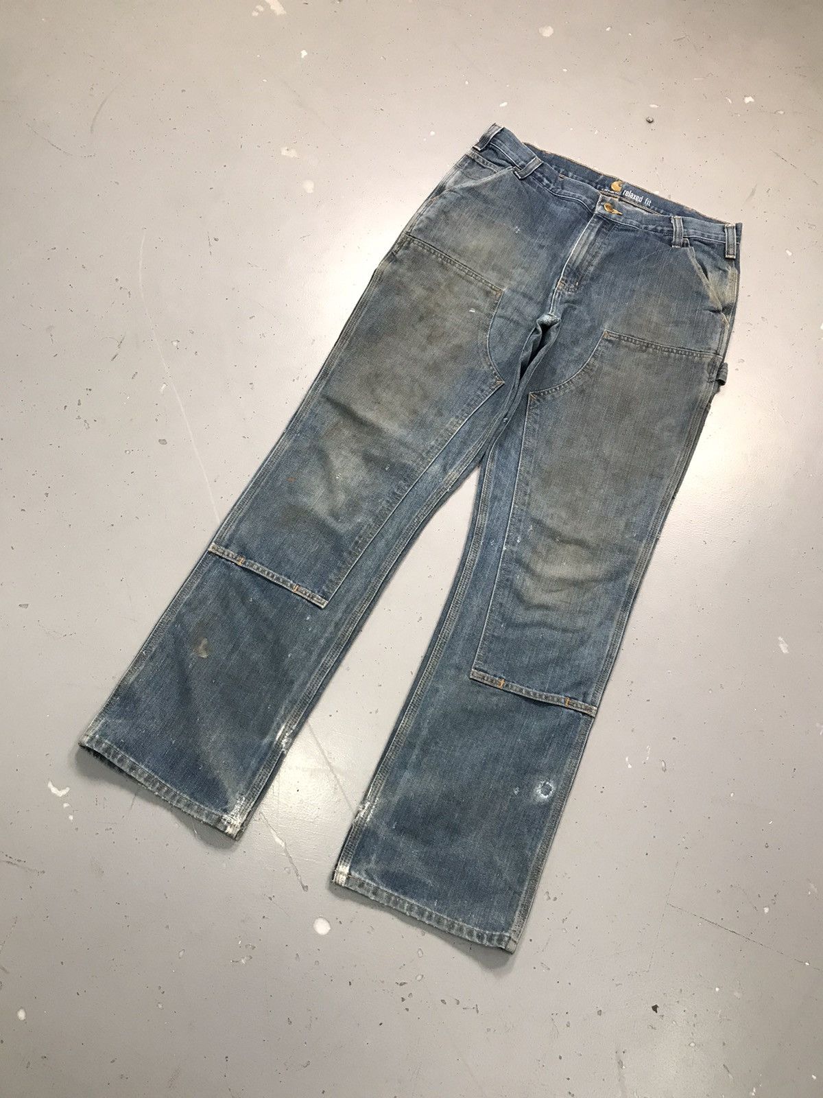 Carhartt Vintage Carhartt dusty double knee workwear denim Size US 36 / EU 52 - 3 Thumbnail