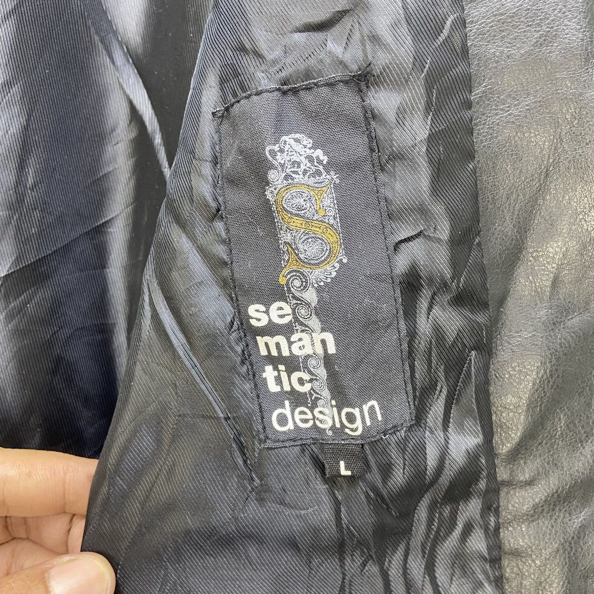 semanticdesign Japanese Brand Semantic Design Synthetic Leather BikerJacket Size US S / EU 44-46 / 1 - 20 Thumbnail