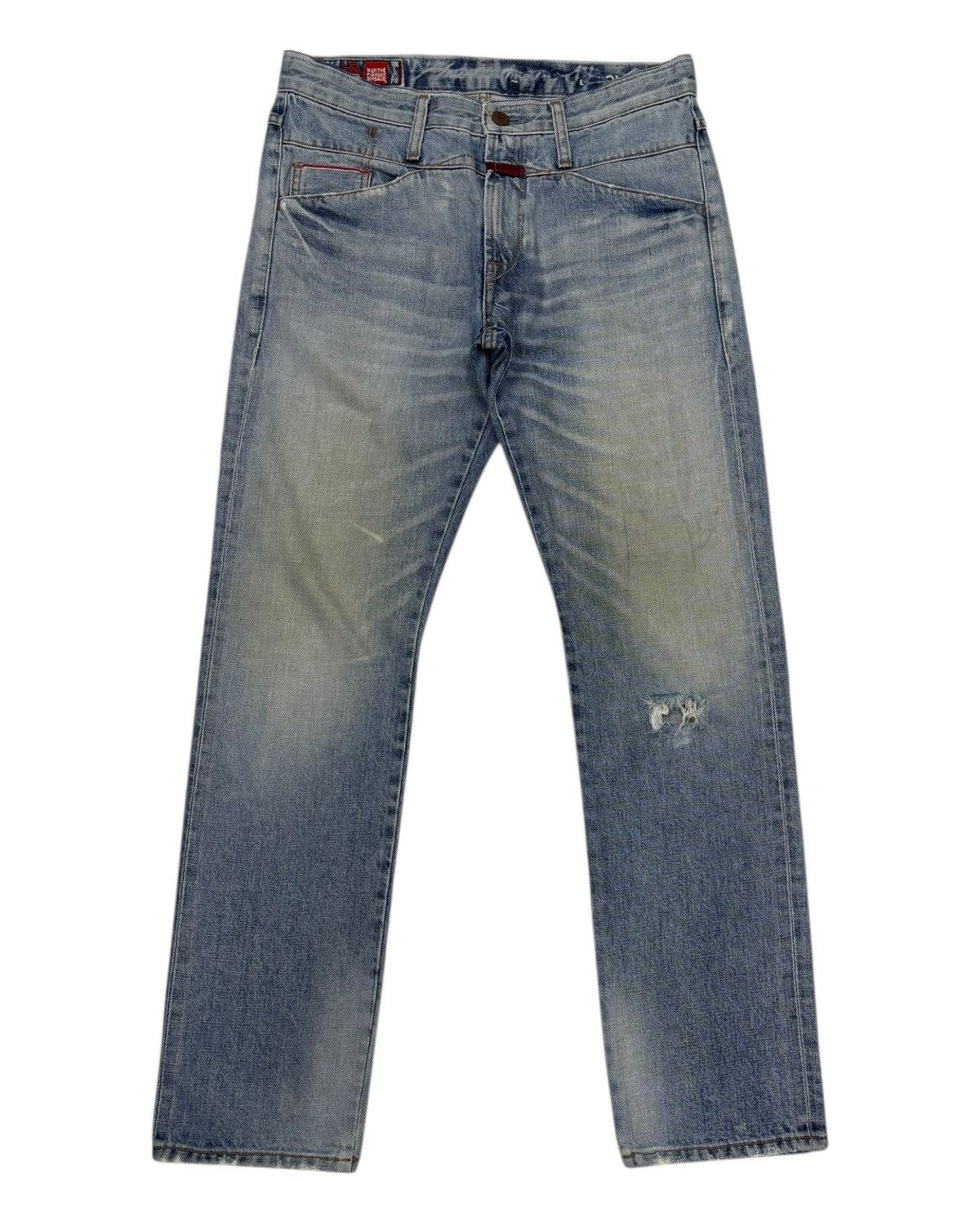 Marithe + Francois Girbaud × Undercover MARITHE FRANCOIS GIRBAUD HALF SELVEDGE LE JEAN DE DISTRESSED Size US 30 / EU 46 - 7 Thumbnail