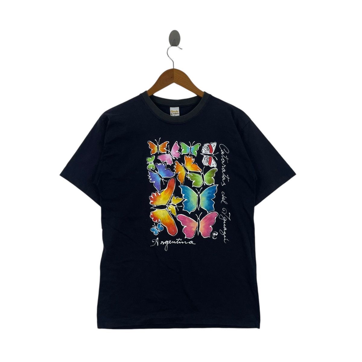 Vintage Vintage 90s Butterfly Art Work Illustrations Argentina Falls Size US M / EU 48-50 / 2 - 1 Thumbnail