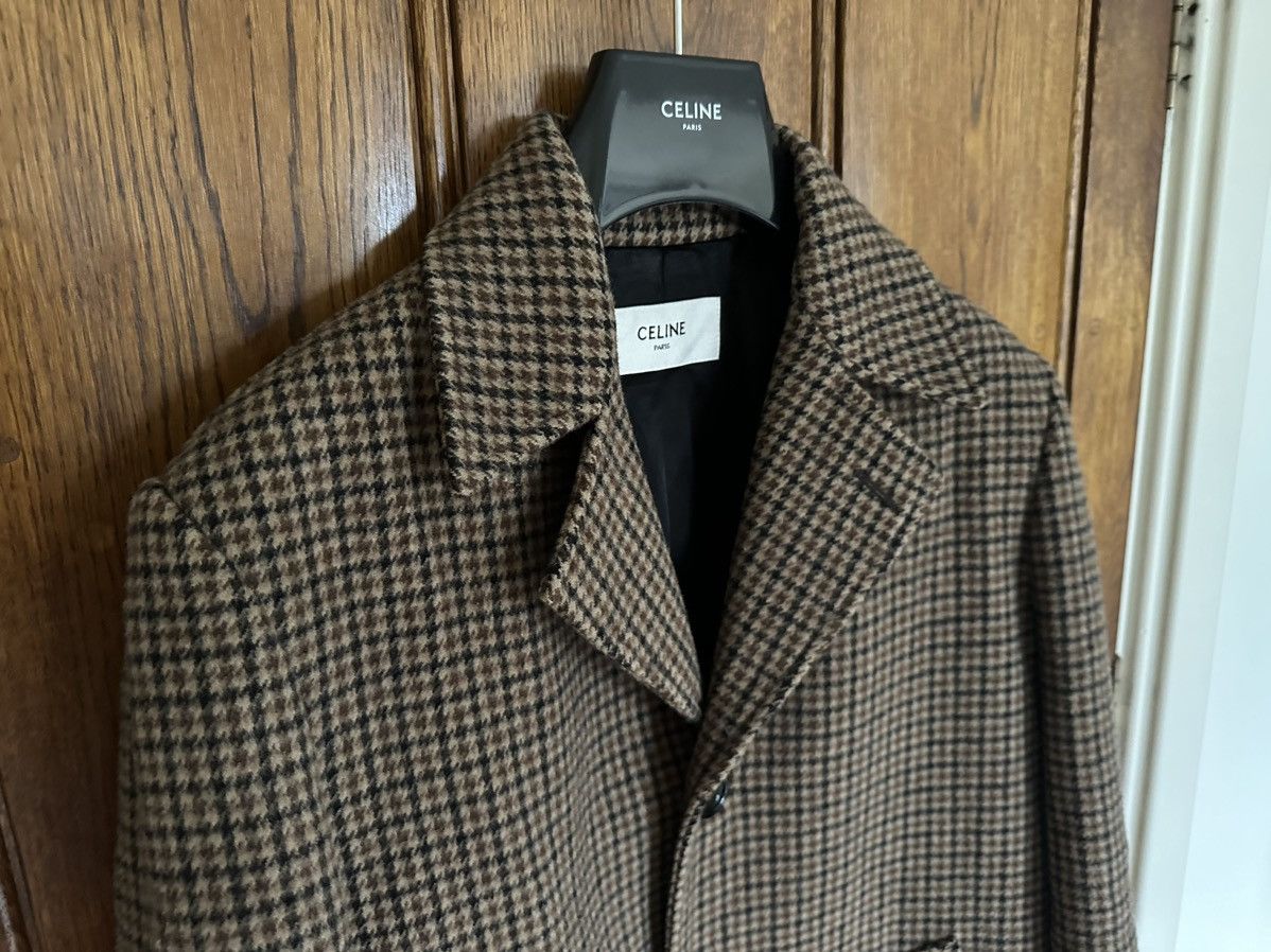 Celine FW19 Celine Pied de Poule Wool Max Coat Hedi Slimane Size US S / EU 44-46 / 1 - 12 Thumbnail