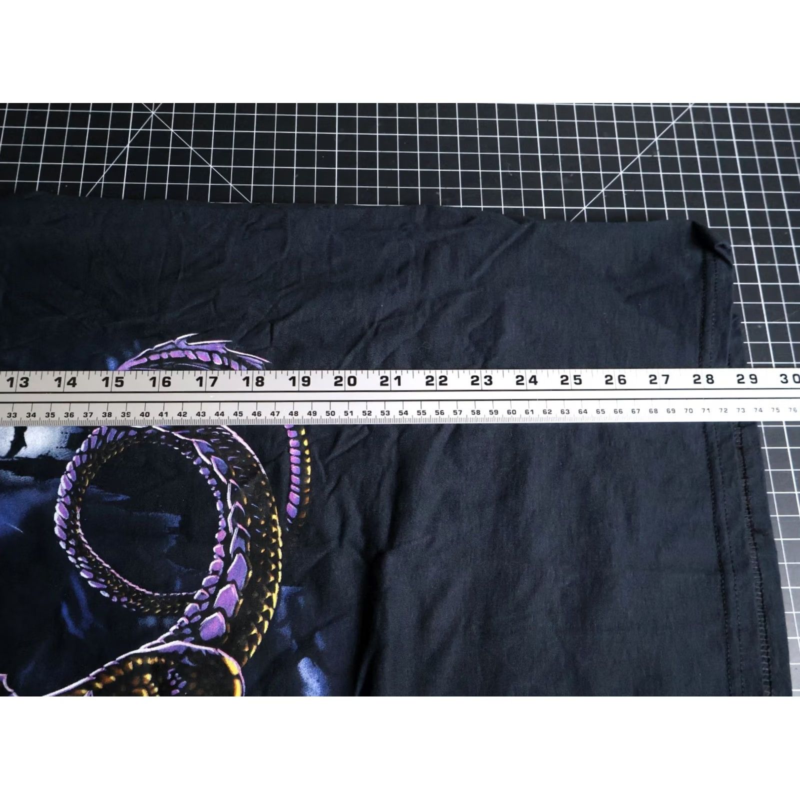 Fruit Of The Loom VTG Dragon T-Shirt Men's Large Black Graphic Print Cotton 90s Gothic Retro Fruit of the Loom Size US L / EU 52-54 / 3 - 6 Thumbnail