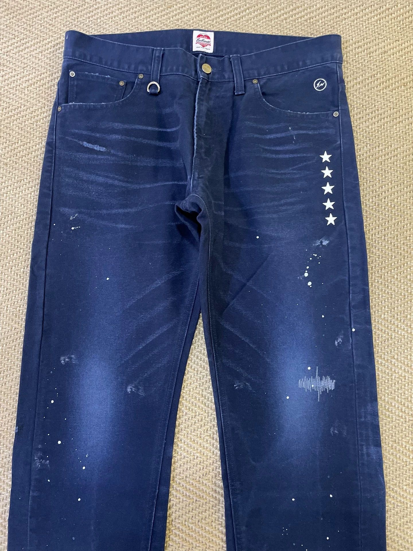 Carhartt UE x Carhartt Damaged Pant HF 5-star Wash Lightning Size US 34 / EU 50 - 3 Thumbnail