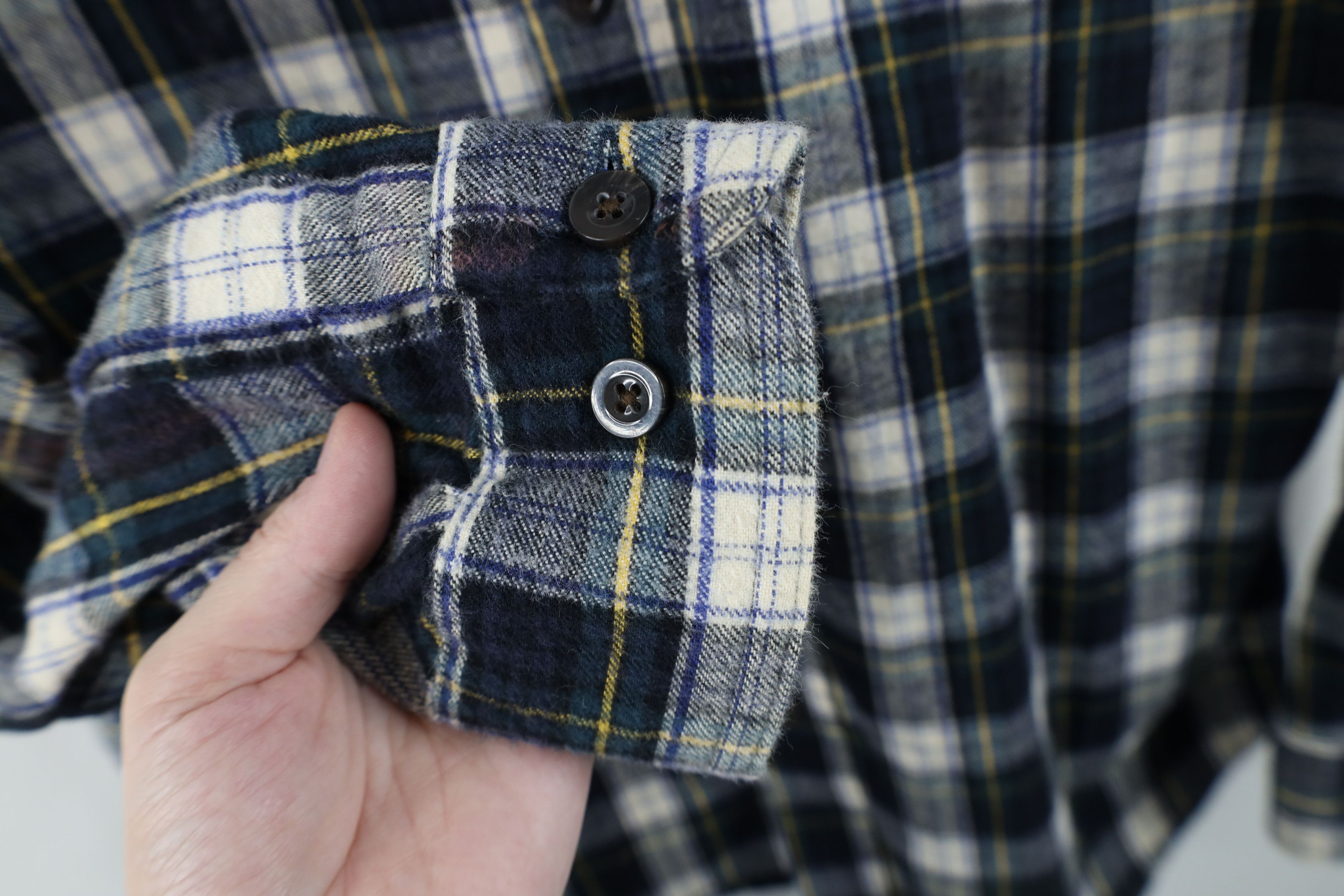 L.L. Bean Vintage 90s LL Bean Faded Collared Flannel Button Down Shirt Size US M / EU 48-50 / 2 - 7 Thumbnail