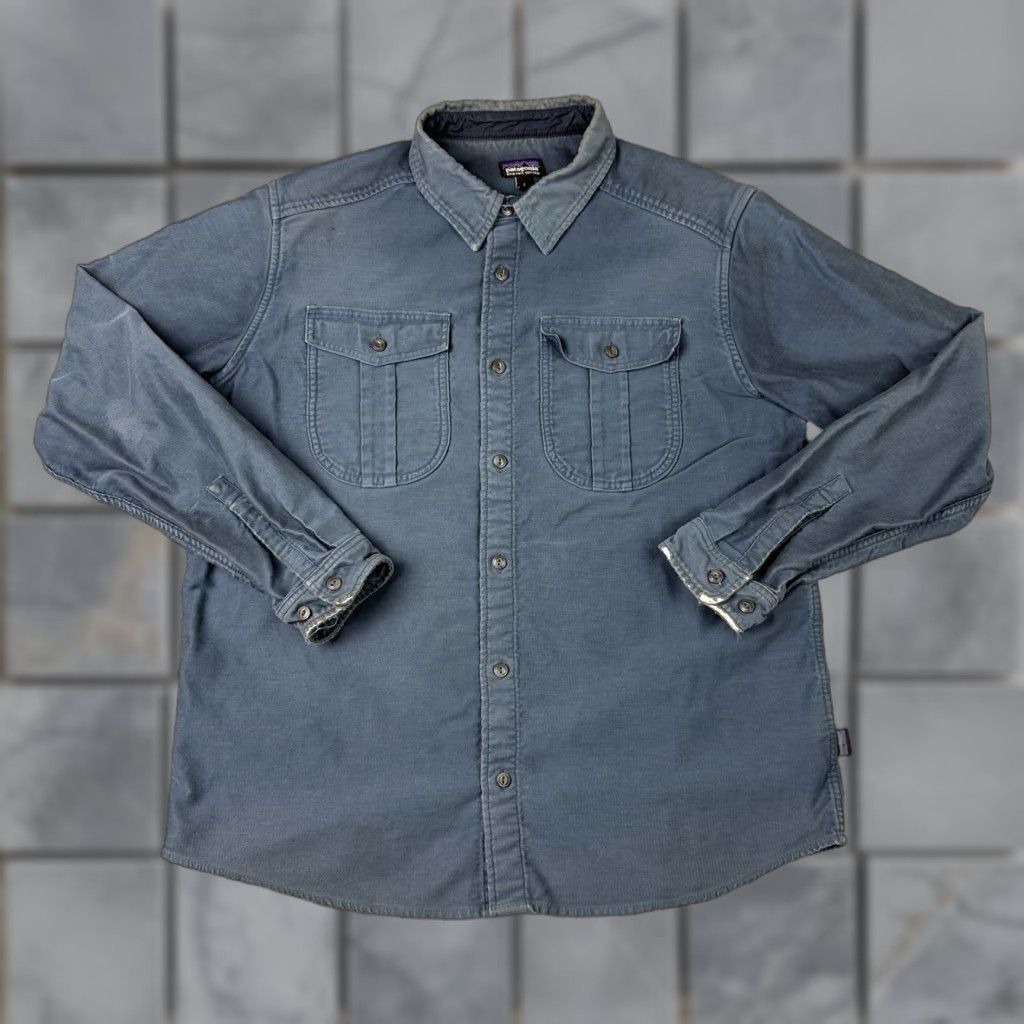 Patagonia Patagonia Shirt Mens L Blue Organic Cotton Flannel Button Up Pockets Casual Distressed Vintage: No (adjusted within constraints) Size US L / EU 52-54 / 3 - 1 Thumbnail