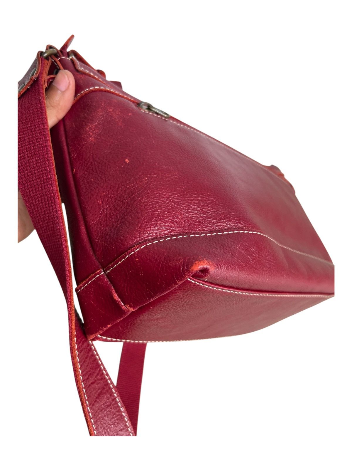 Comme des Garcons 🇯🇵 Craft LILY Genuine Leather Crossbody Messenger Bag Size ONE SIZE - 14 Thumbnail