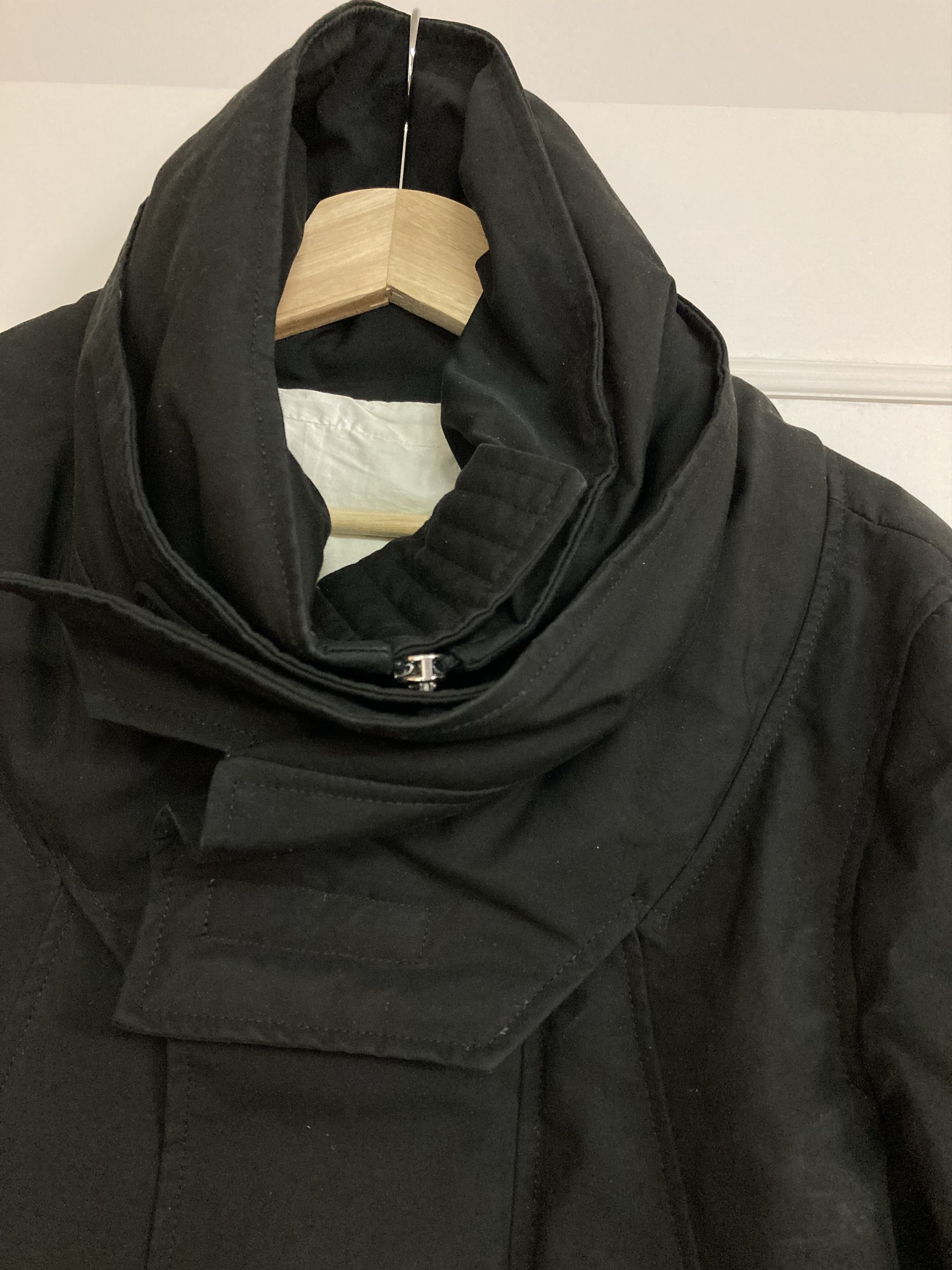 Rick Owens Rick Owens FW07 Exploder black wrap collar jacket Size US M / EU 48-50 / 2 - 3 Thumbnail