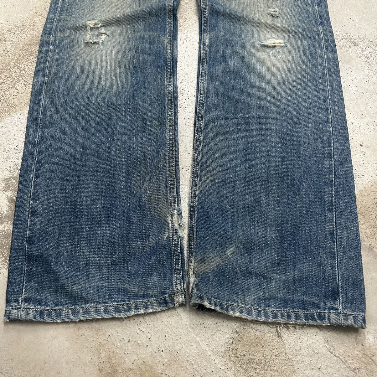 Diesel Men Diesel Industry Larkee Jean Selvedge Distressed Wash e' Size US 30 / EU 46 - 6 Thumbnail
