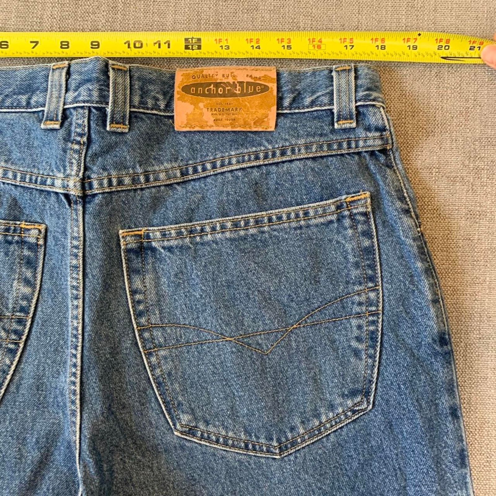 Anchor Blue Y2K Anchor Blue Wide Leg Denim Jeans Size US 37 - 8 Thumbnail