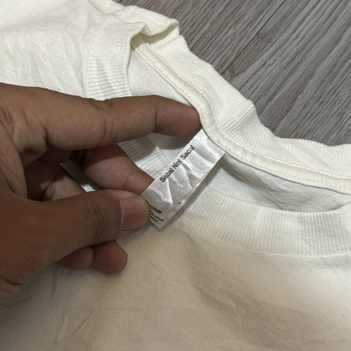 Fragment Design × Hiroshi Fujiwara × Sacai Sacai x Fragment Design NOT Sacai Hiroshi Fujiwara tshirt Size US M / EU 48-50 / 2 - 4 Thumbnail