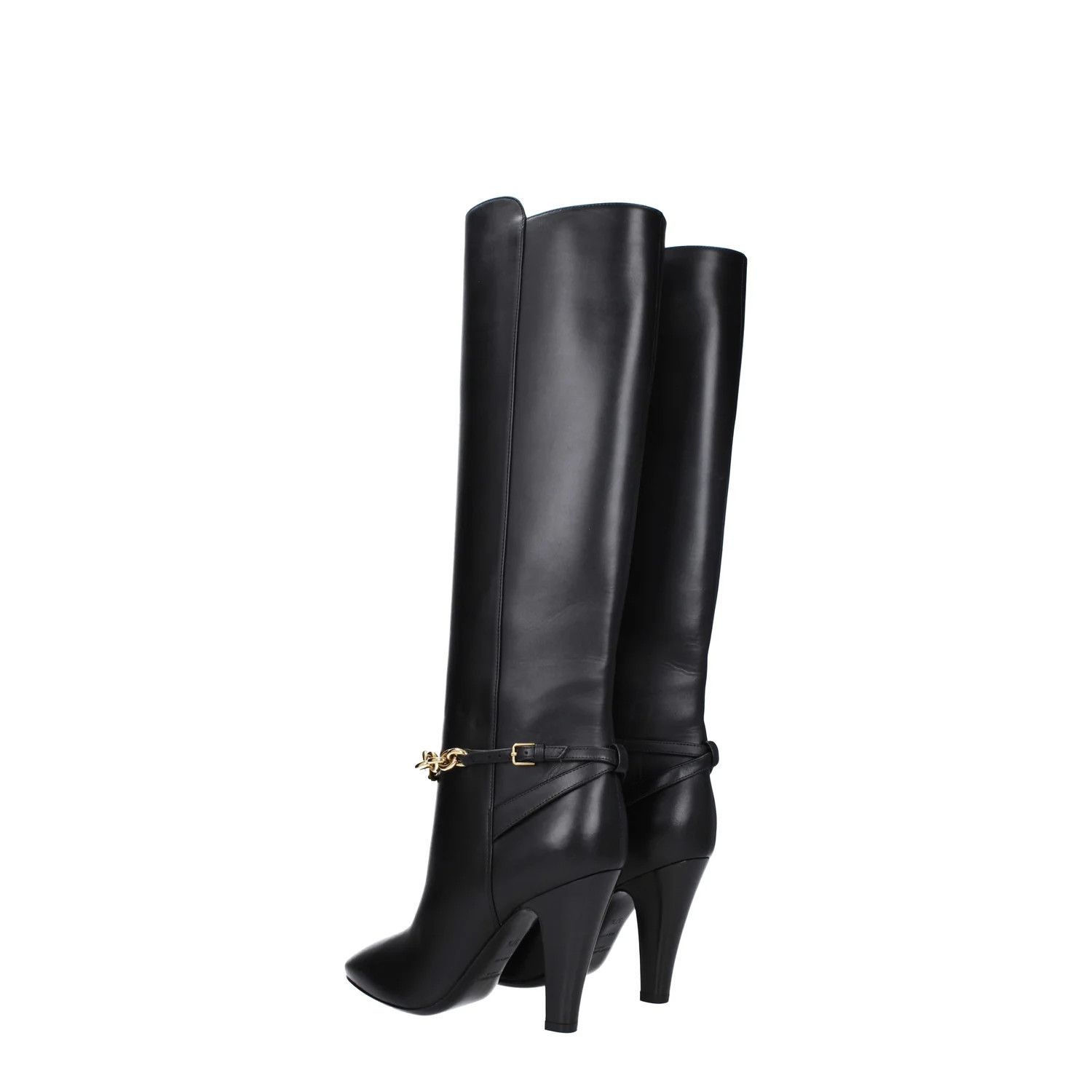 Saint Laurent Paris ob1o1e1124 Leather Boots in Black Size US 7.5 / IT 37.5 - 4 Thumbnail