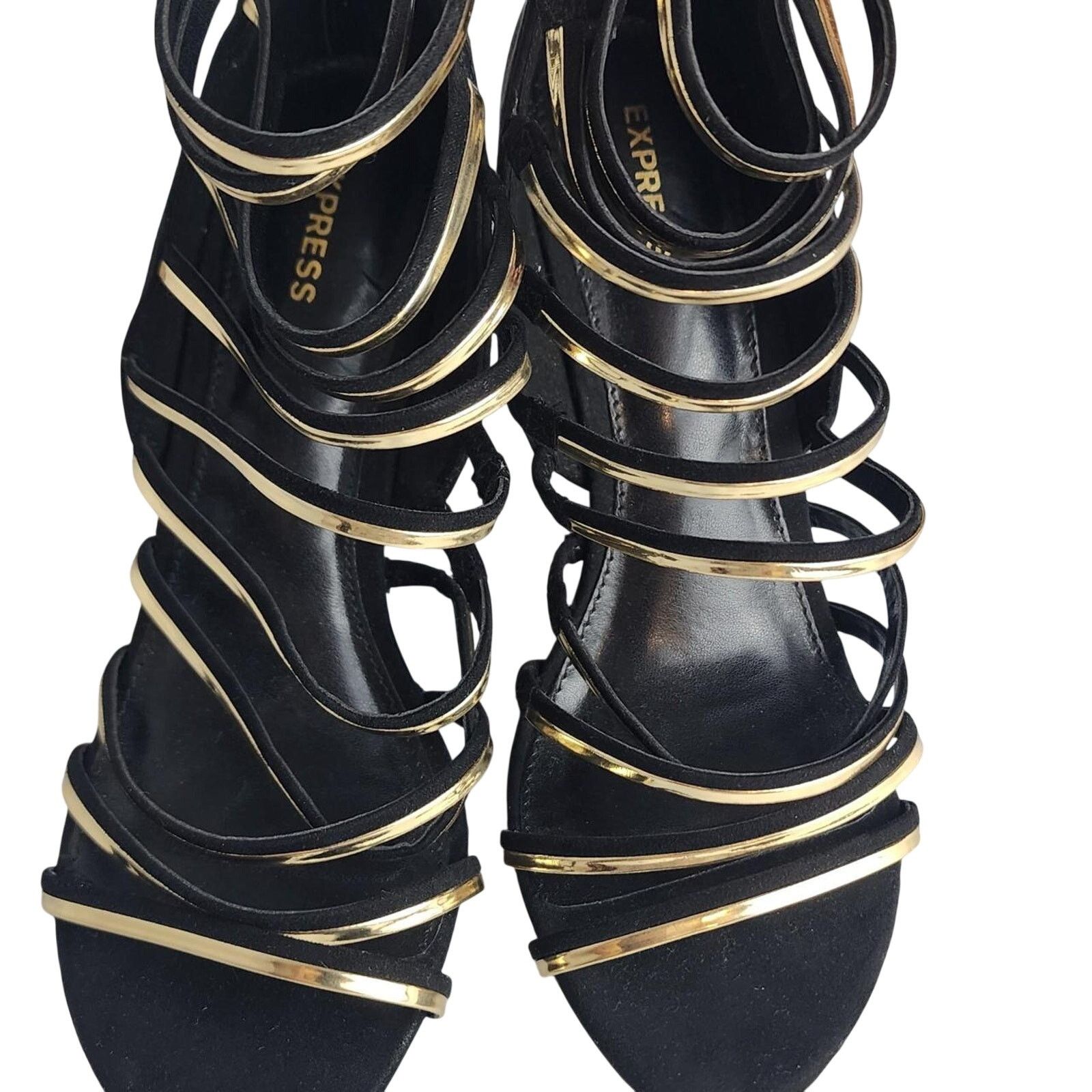 Express Black and gold express wedges Size US 6 / IT 36 - 5 Thumbnail