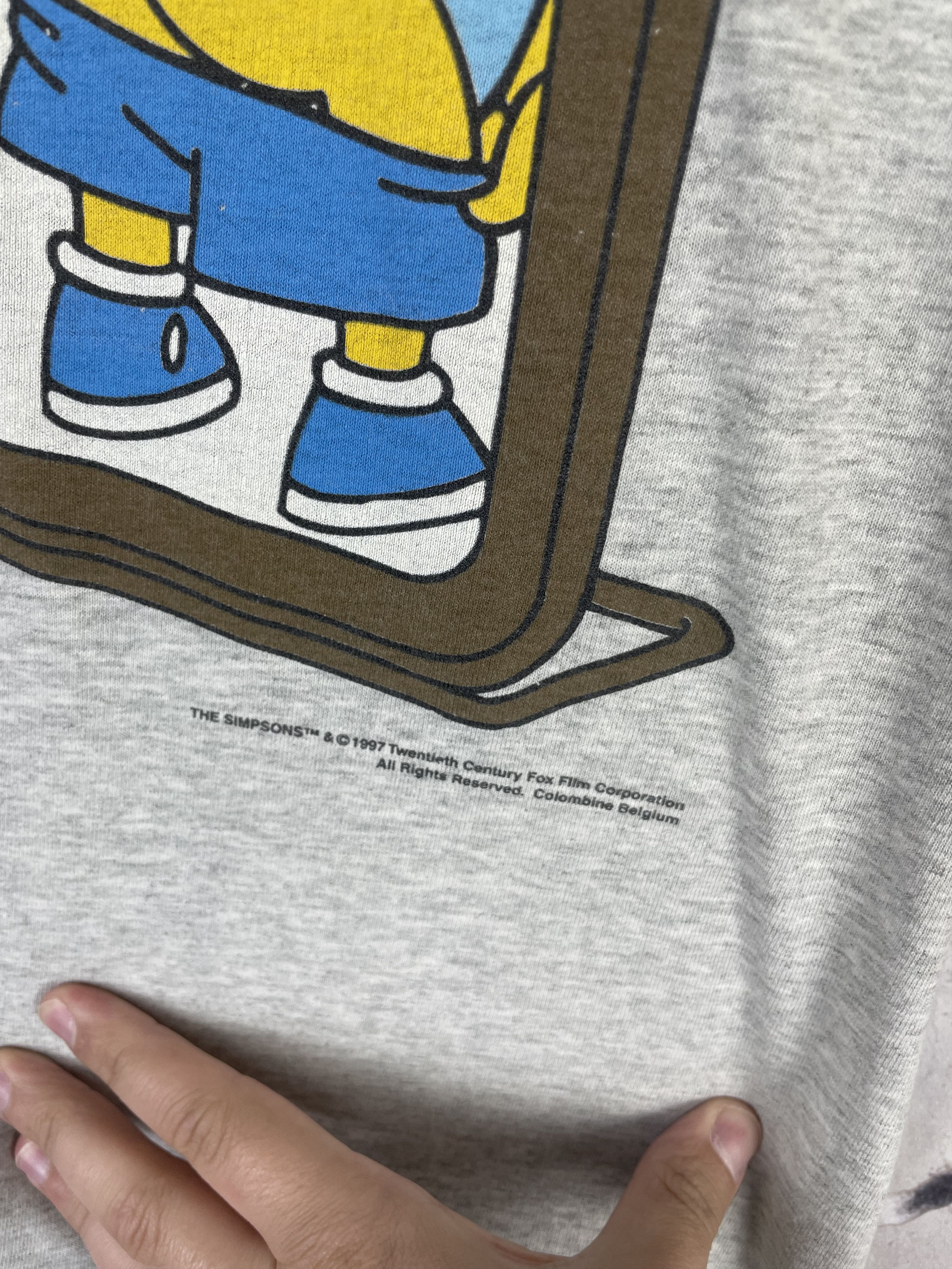 Vintage 90s The Simpsons Bart 1997 Vintage Mirror Photo T-Shirt L Size US XL / EU 56 / 4 - 4 Thumbnail