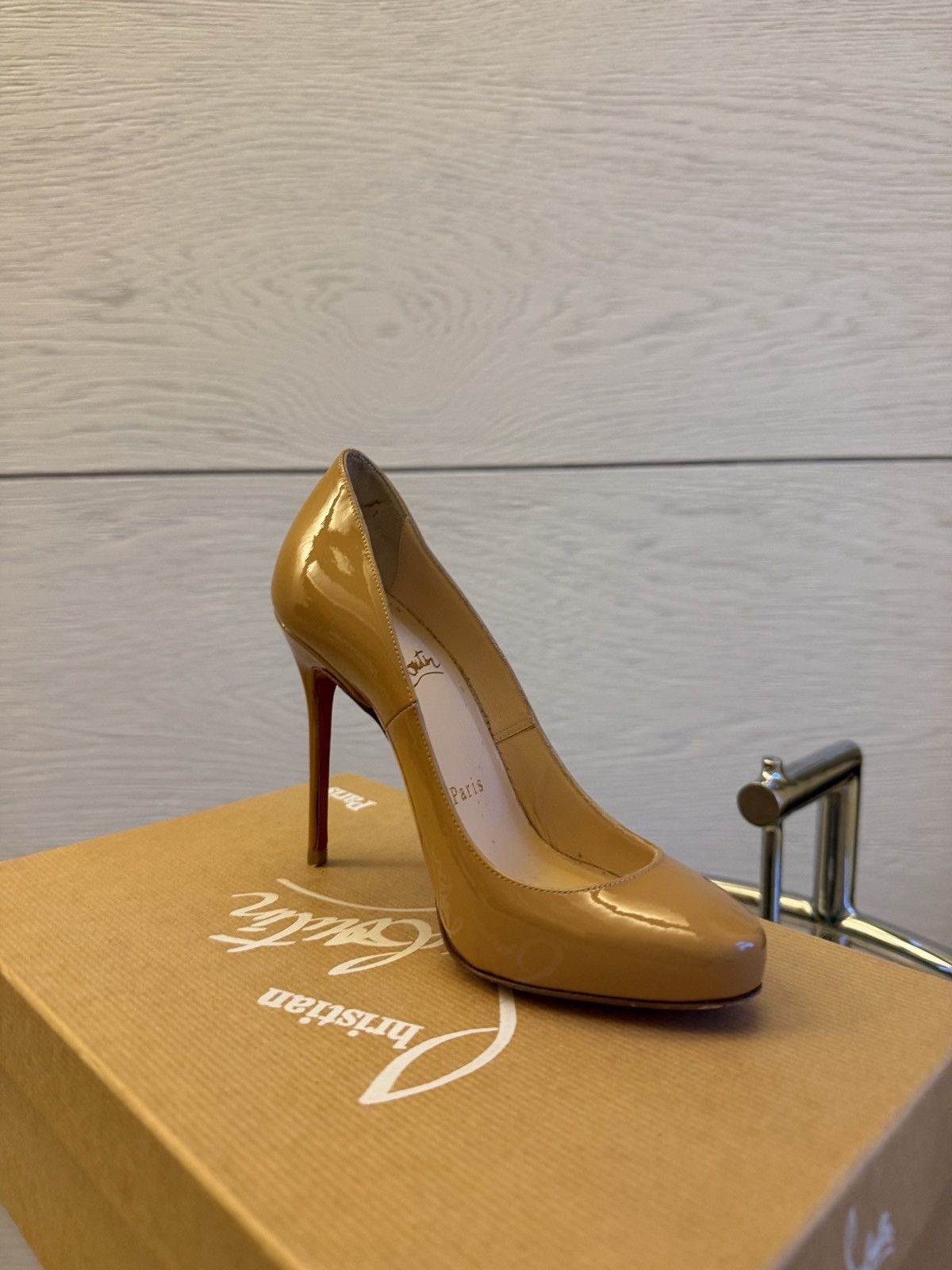 Christian Louboutin Christian Louboutin Elisa 100 patent calf heels Size US 4 / IT 34 - 5 Thumbnail