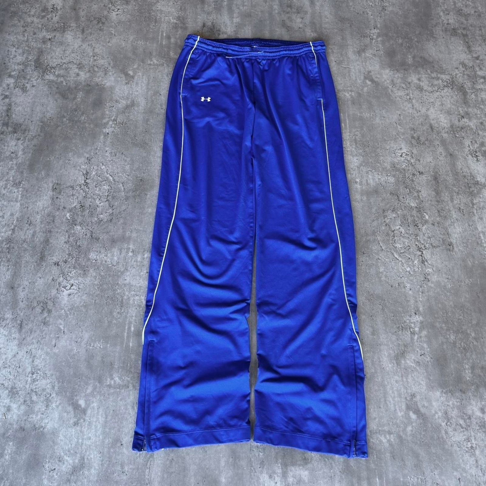 Under Armour × Vintage Vintage Y2K Under Armour Blue & White Embroidered Sweatpants Size US 33 - 1 Thumbnail