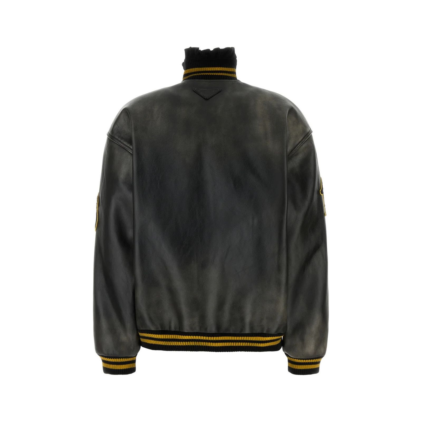Prada PRADA Black Leather Jacket New And Authentic (Women's size:4 Size S / US 4 / IT 40 - 2 Thumbnail