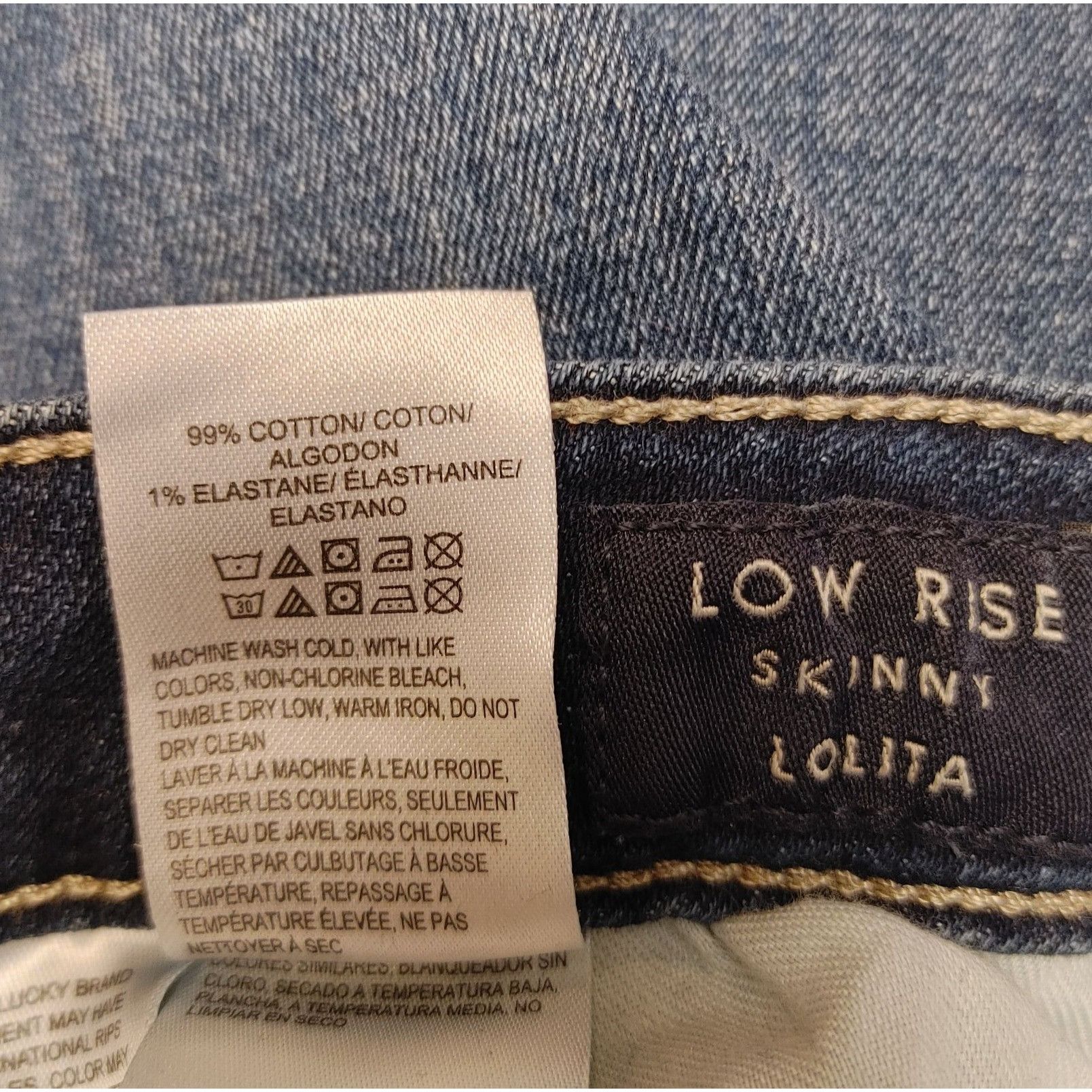 Lucky Brand Lucky Brand Women's Low Rise Lolita Regular Fit Medium Wash Size 28" / US 6 / IT 42 - 4 Thumbnail