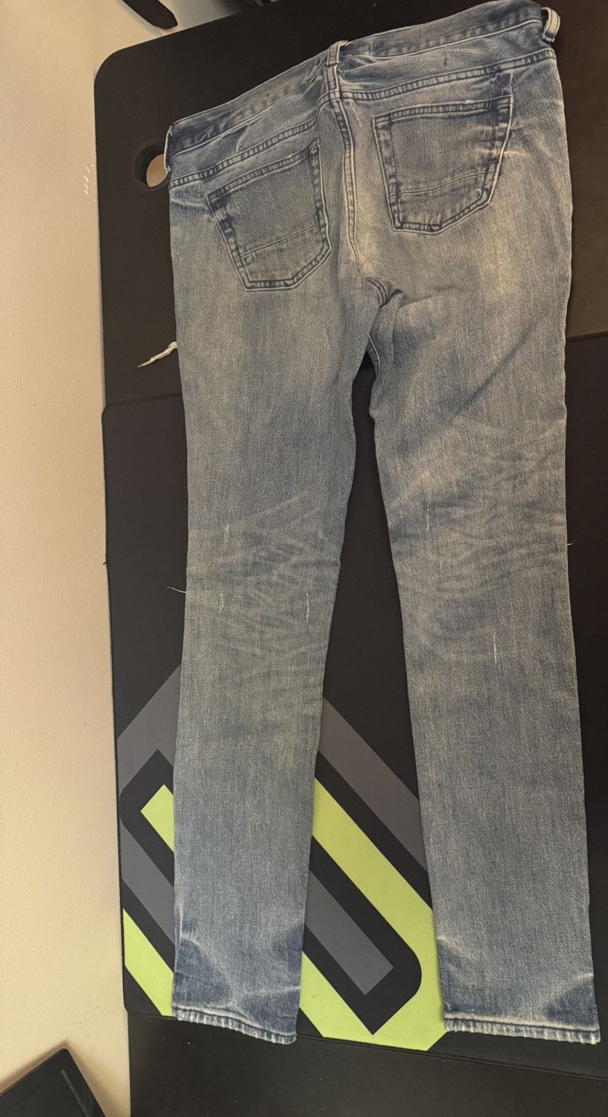 Vintage Men Blue Ripped Skinny Jeans Size US 30 / EU 46 - 10 Thumbnail