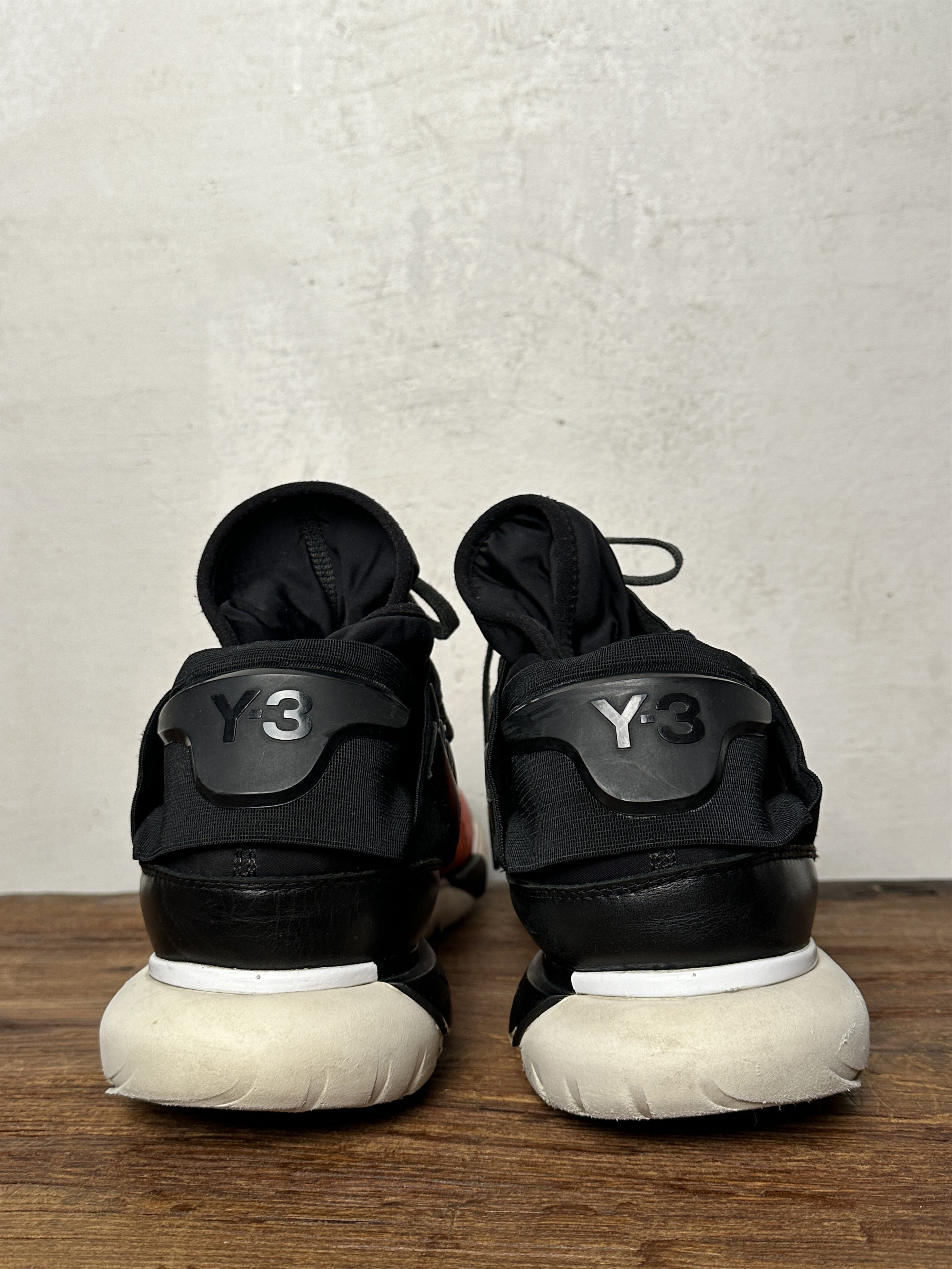 Adidas Y-3 Qasa High Red Black Size US 11.5 / EU 44-45 - 10 Thumbnail