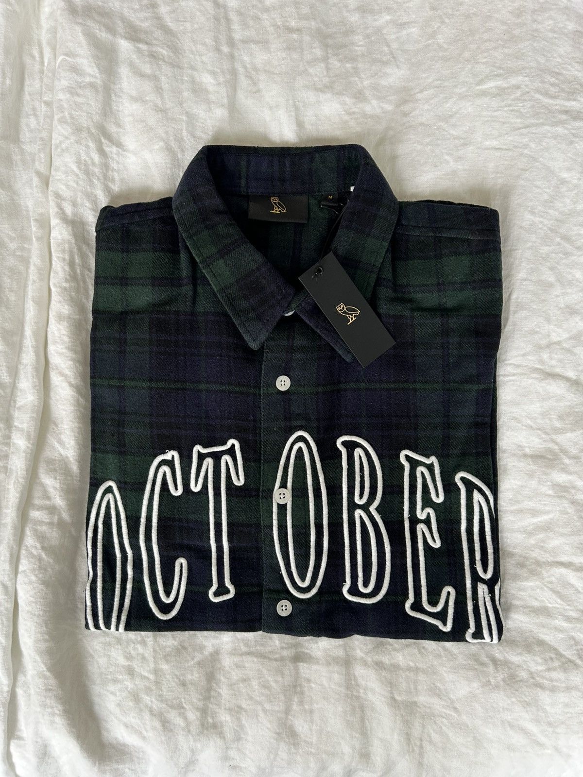 October's Very Own NWT OVO Green and Black Plaid Shirt SS23 Medium Size US M / EU 48-50 / 2 - 3 Thumbnail
