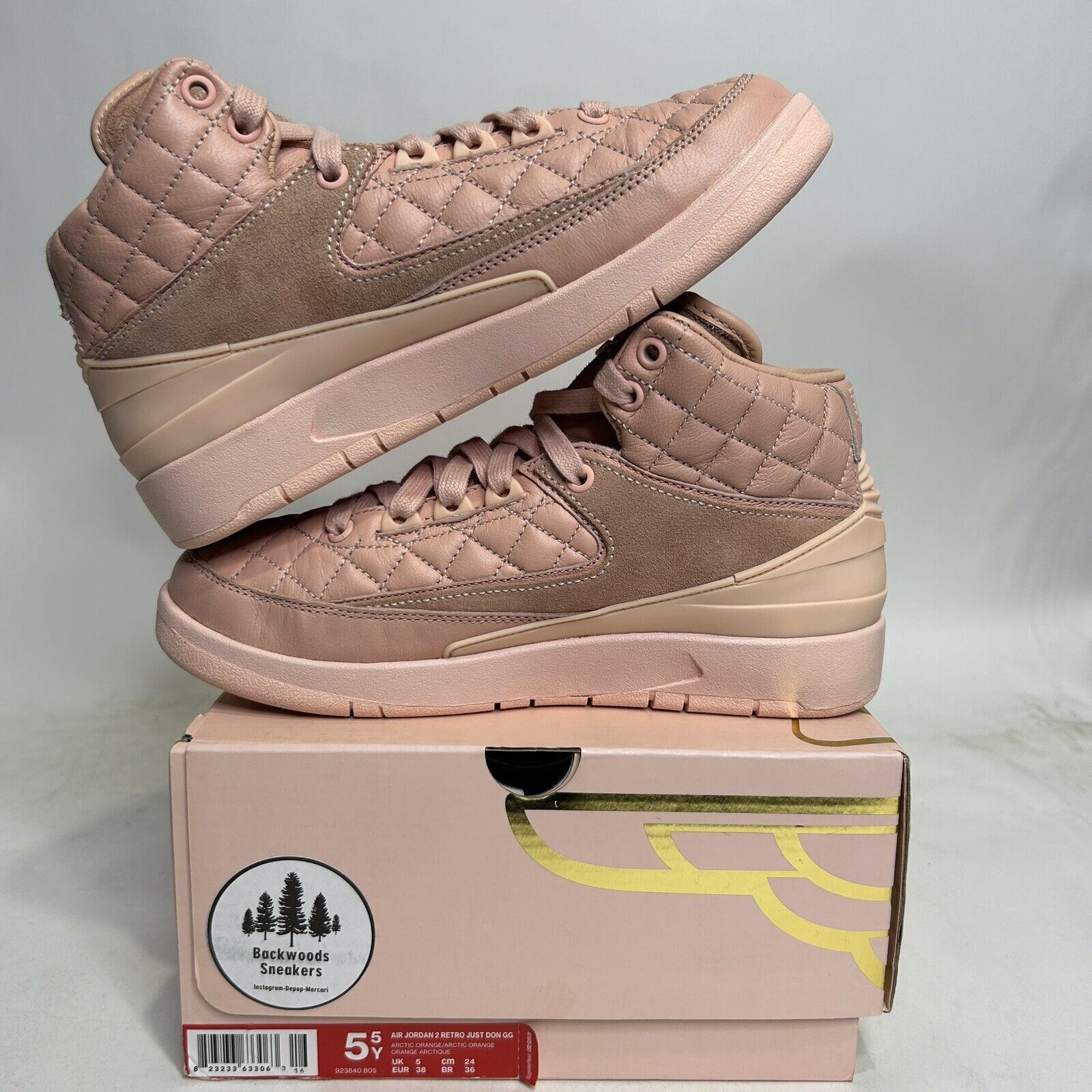 Nike Nike Air Jordan 2 Retro GS “Just Don Artic Orange” 2024 Size US 7 / IT 37 - 3 Thumbnail