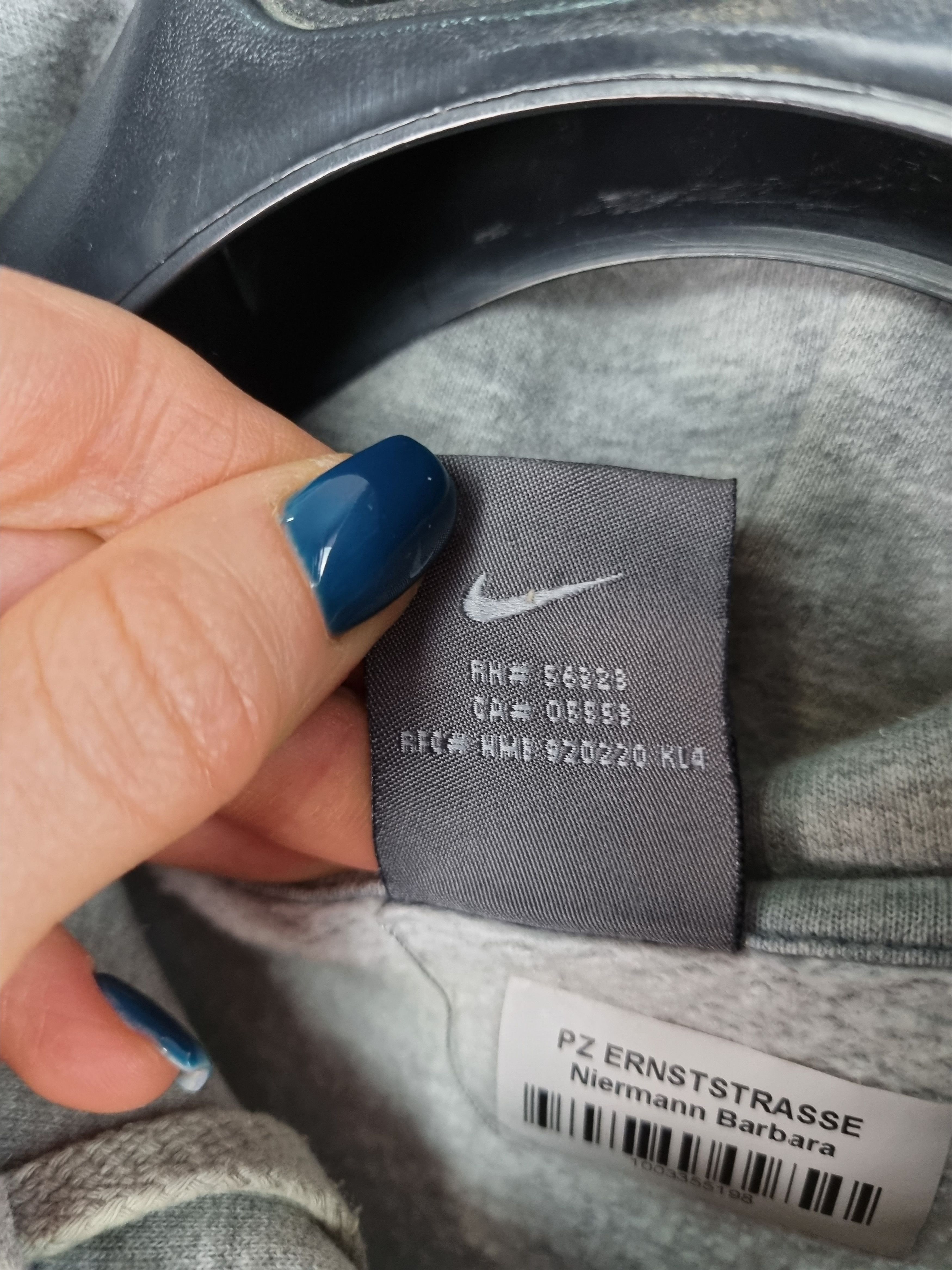 Nike × Vintage Vintage NIKE Swoosh Grey Hoodie Travis Scott Style Size US M / EU 48-50 / 2 - 12 Thumbnail