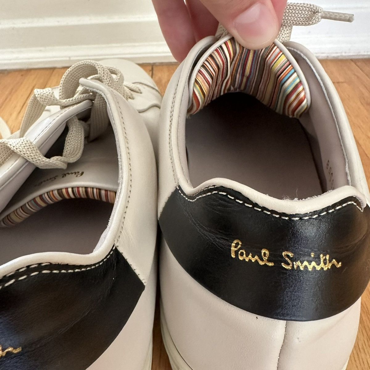 Paul Smith White and Black Paul Smith Sneakers Size US 10 / EU 43 - 7 Thumbnail