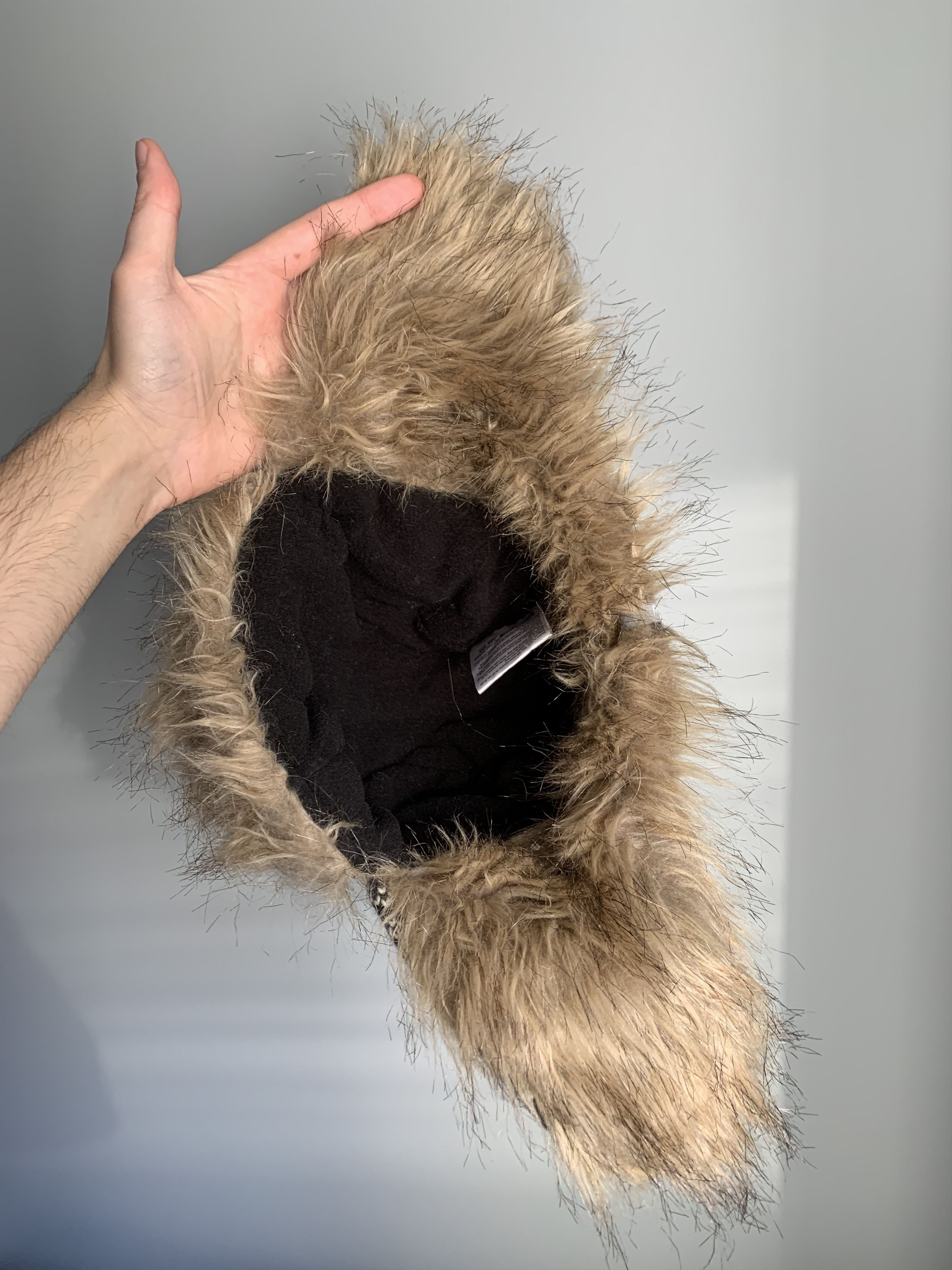 Japanese Brand Vintage Y2K USHANKA Mohair Fuzzy 90’s Winter Hat Asap Size ONE SIZE - 6 Thumbnail