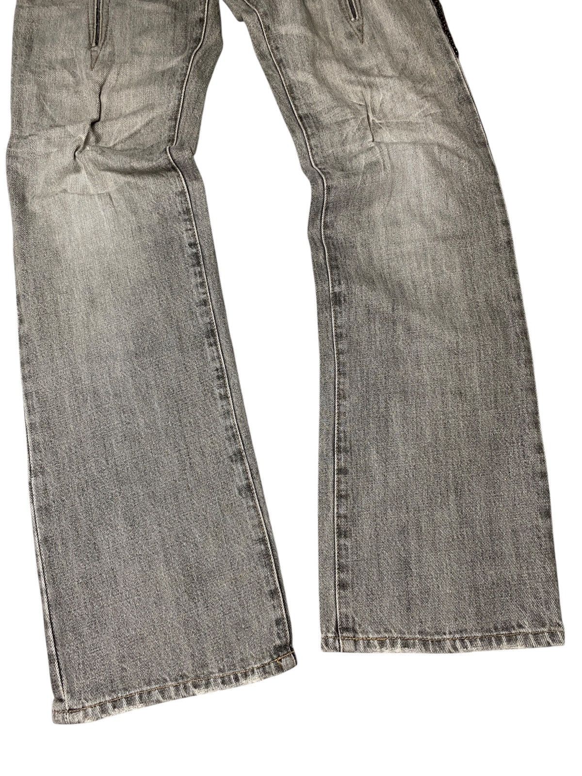 If Six Was Nine 2000's Schlussel Chain Clawmark Flared Jeans Size US 31 - 7 Thumbnail