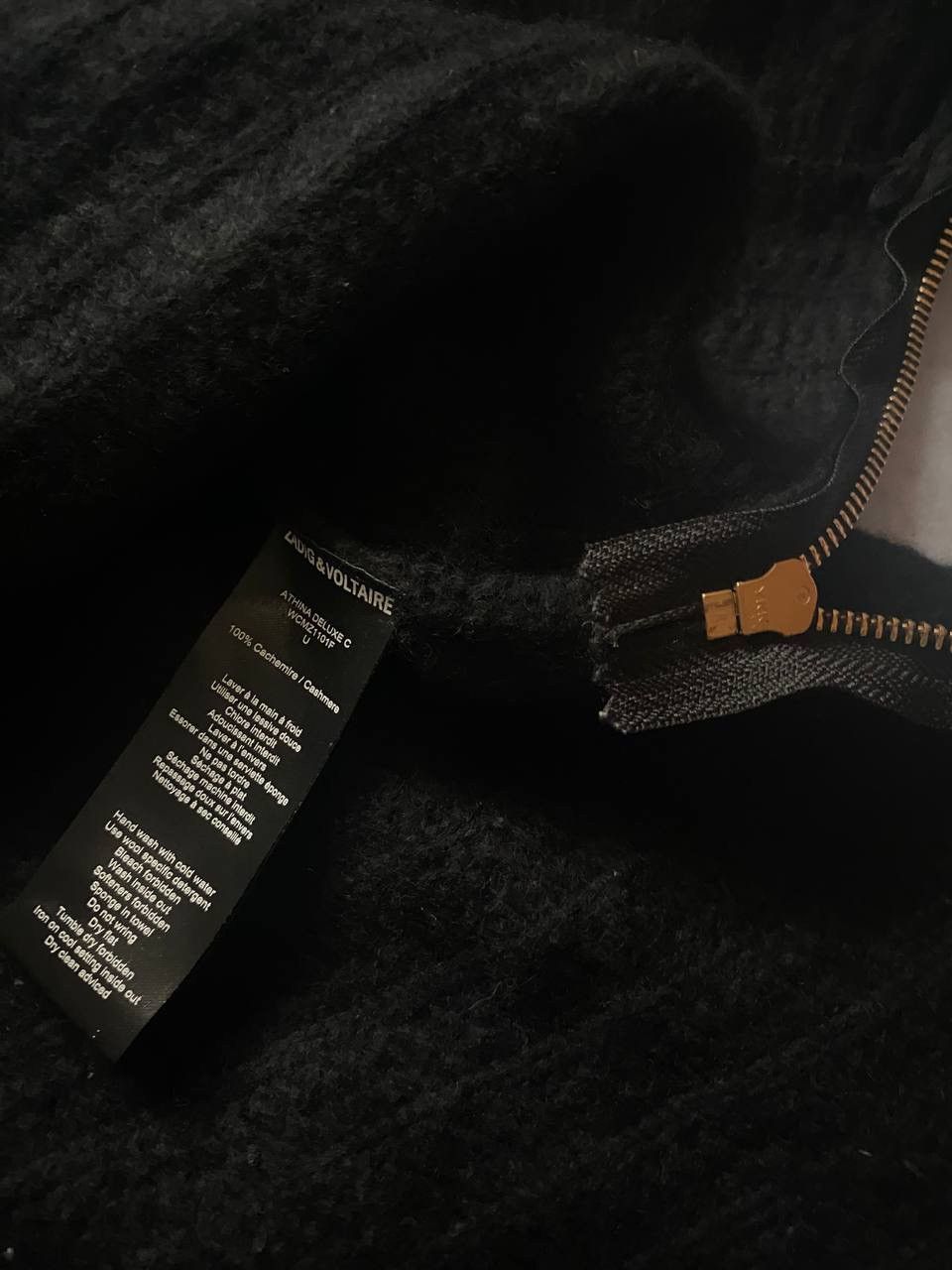 Vintage × Zadig & Voltaire Vintage Zadig & Voltaire Luxury Wool Cashmere Zip Sweater Size M / US 6-8 / IT 42-44 - 5 Thumbnail