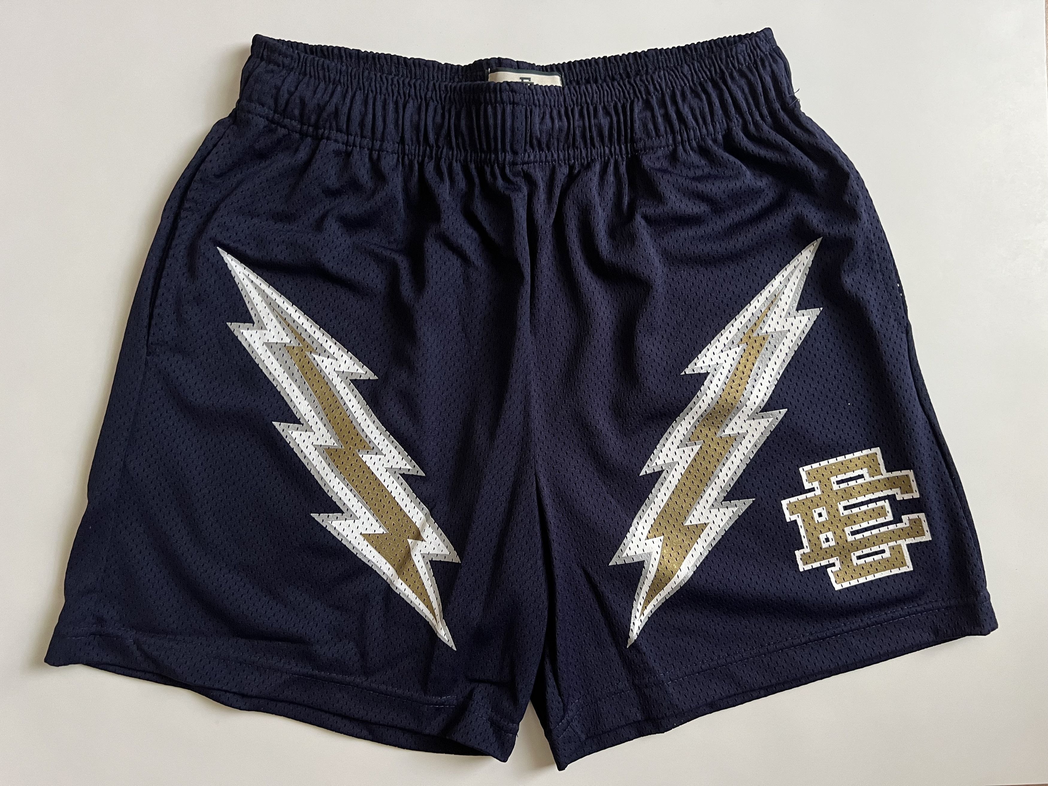 Eric Emanuel Size M - Authentic Eric Emanuel Basic Short Navy Bolt / Gold Size US 30 / EU 46 - 4 Thumbnail
