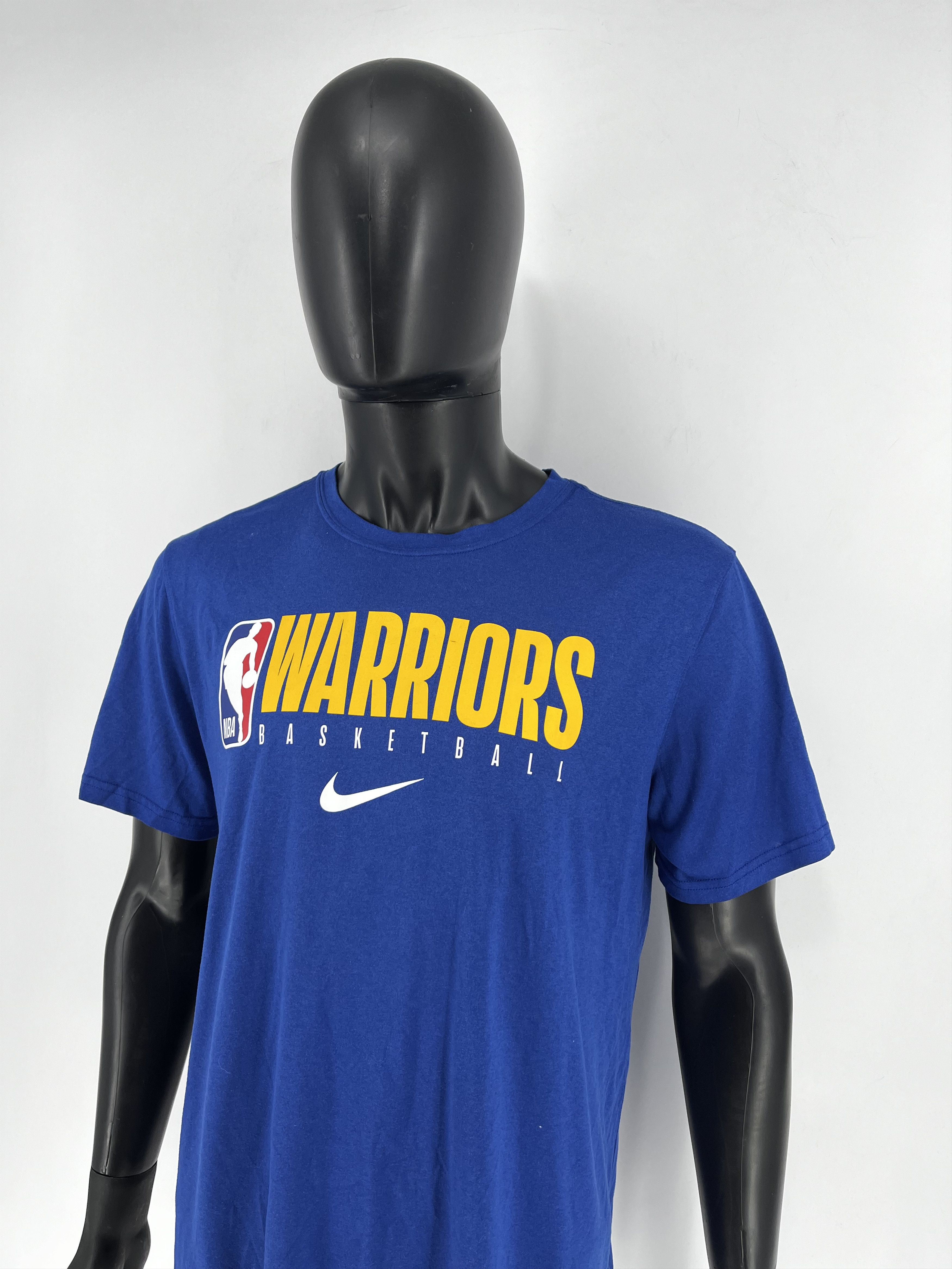NBA × Nike × Sports Specialties Nike Golden State Warriors T-Shirt Mens L Blue Dri-Fit NBA Size US L / EU 52-54 / 3 - 4 Thumbnail