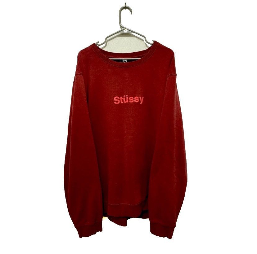 Stussy Red Stüssy crew Size US XXL / EU 58 / 5 - 1 Thumbnail