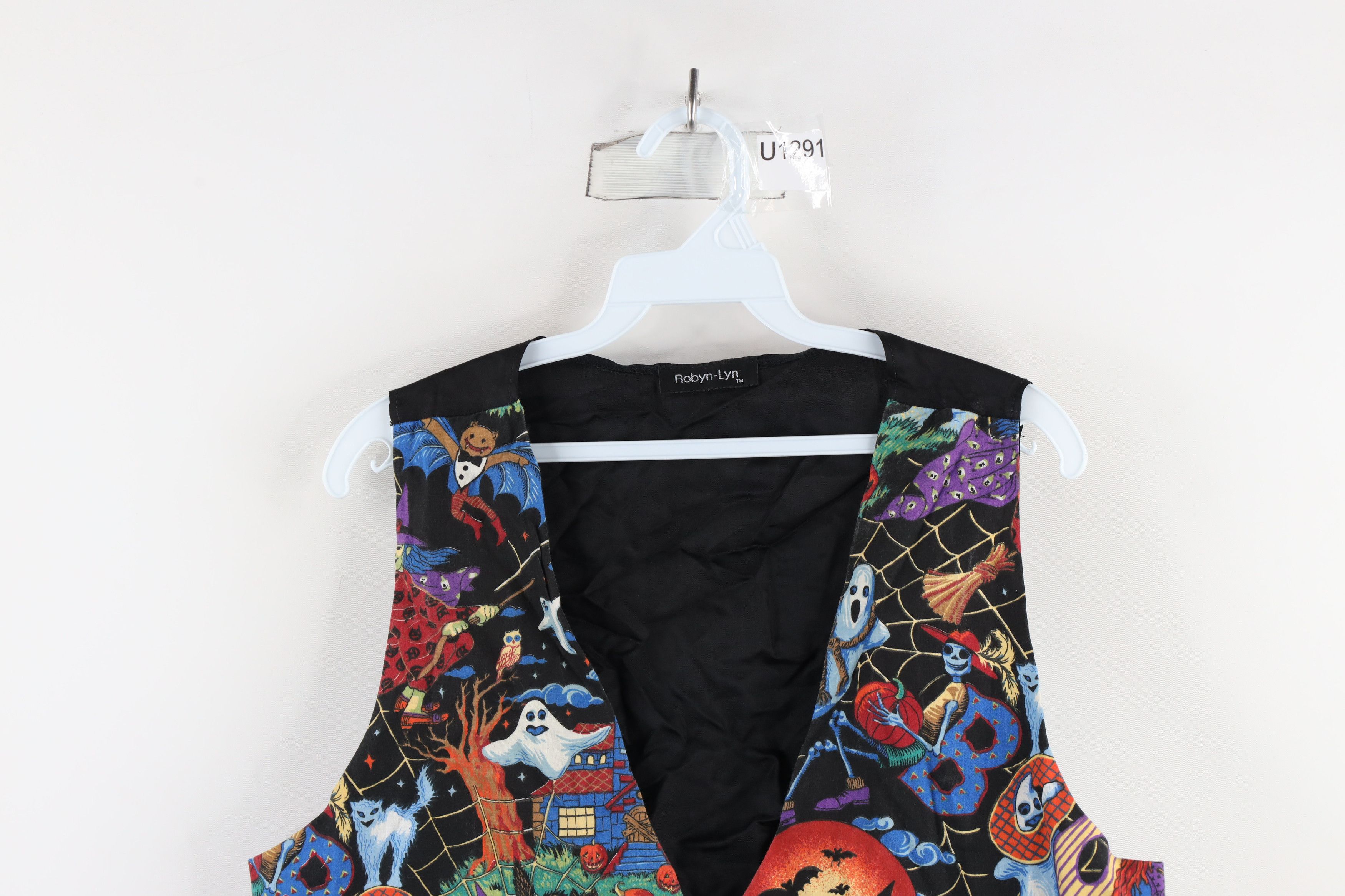 Vintage Vintage 90s Streetwear Tie Back Button Vest Jacket USA Size L / US 10 / IT 46 - 2 Thumbnail