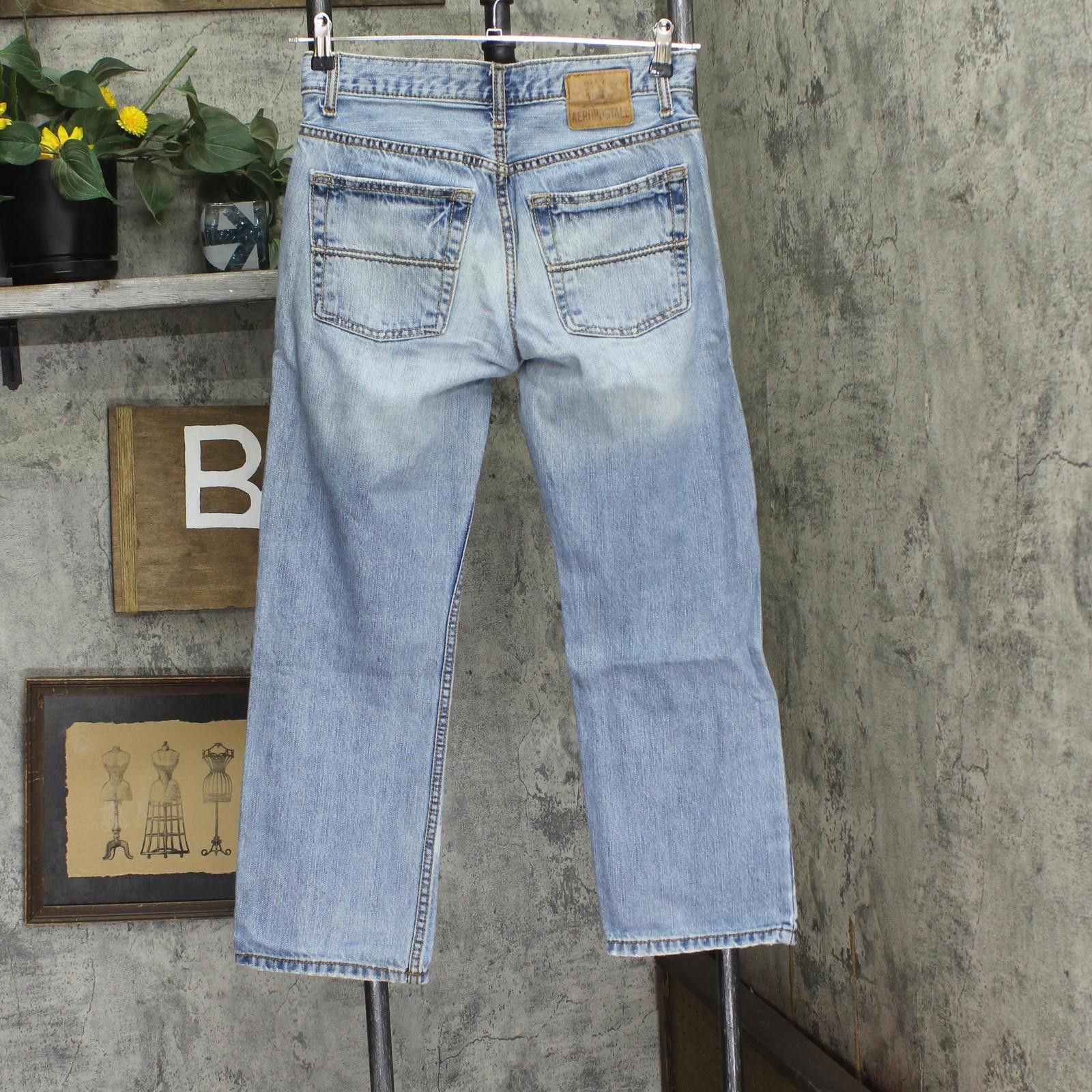 Aeropostale Aeropostale Y2k Essex Straight Leg Jeans Light Blue 28x28 Size US 28 / EU 44 - 2 Thumbnail