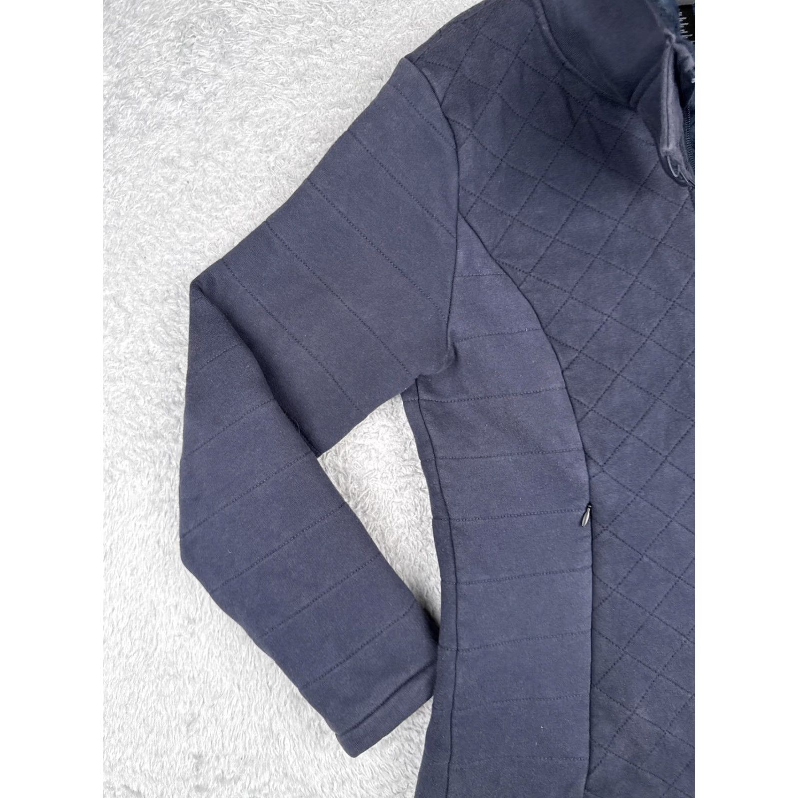 The North Face The North Face Jacket Womens Large Blue Quilted Fleece Lined Zip Coat Size L / US 10 / IT 46 - 6 Thumbnail