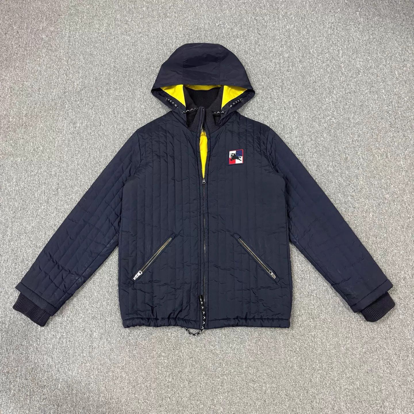 Burberry Black Quilted Hooded Bomber Jacket Size M Size US M / EU 48-50 / 2 - 1 Thumbnail