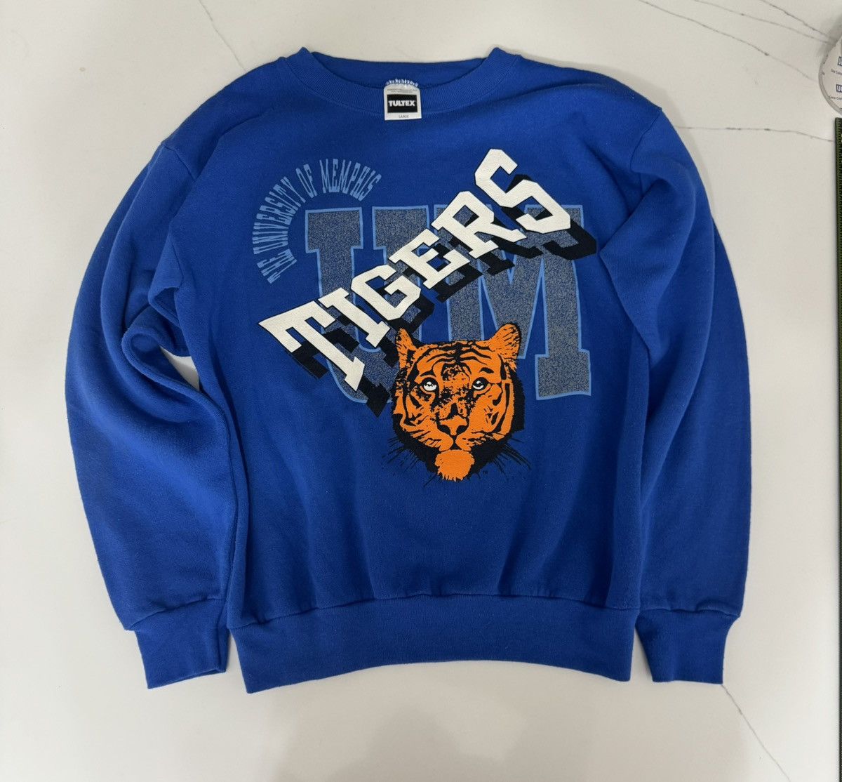 Tultex Vintage University of Memphis Tigers crewneck sweatshirt Size US L / EU 52-54 / 3 - 2 Thumbnail