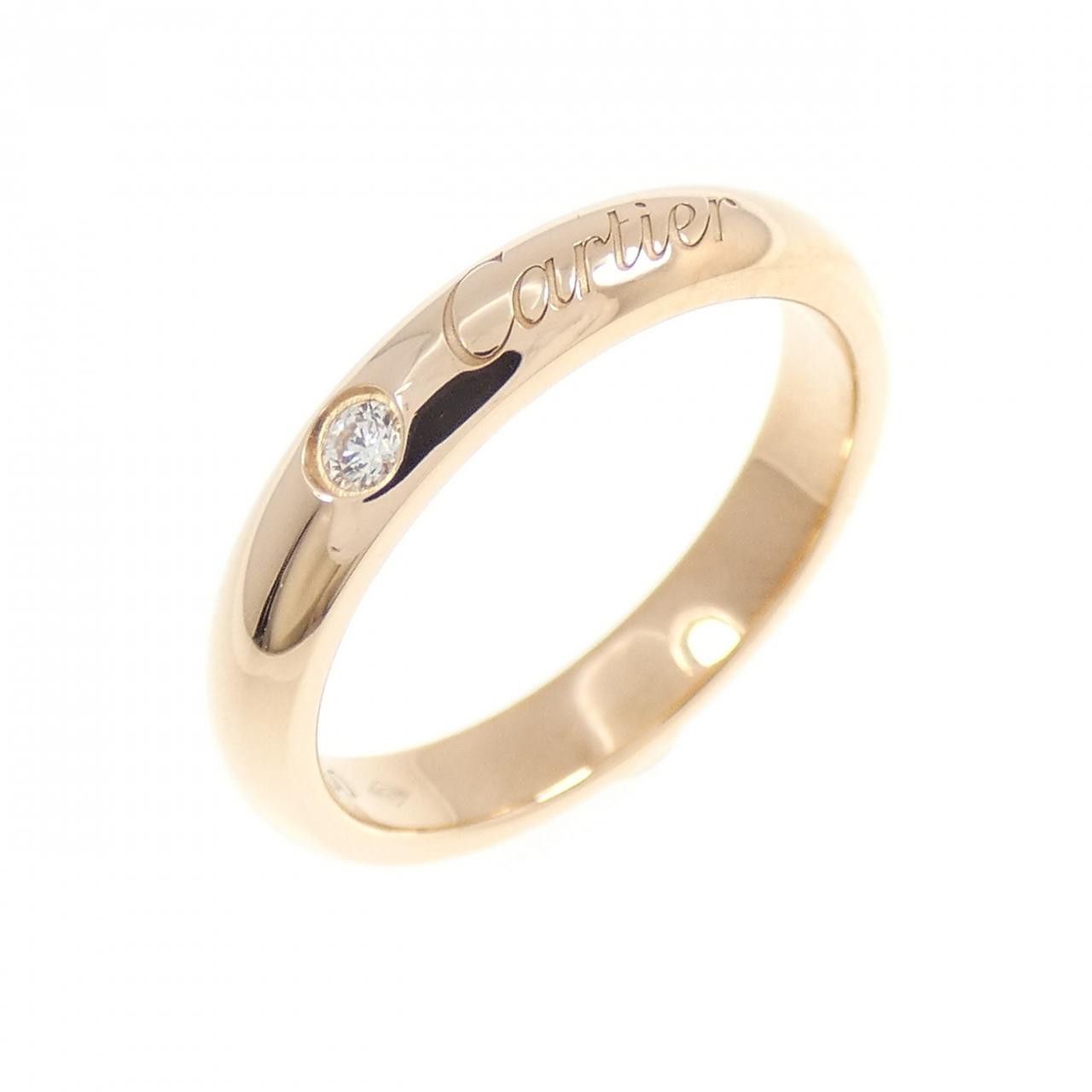Cartier Cartier Cartier Wedding 750 Pink Gold Diamond Ring Size 5 Precious Metal Ring B4232300 DUTY FREE for USA Size ONE SIZE - 1 Thumbnail