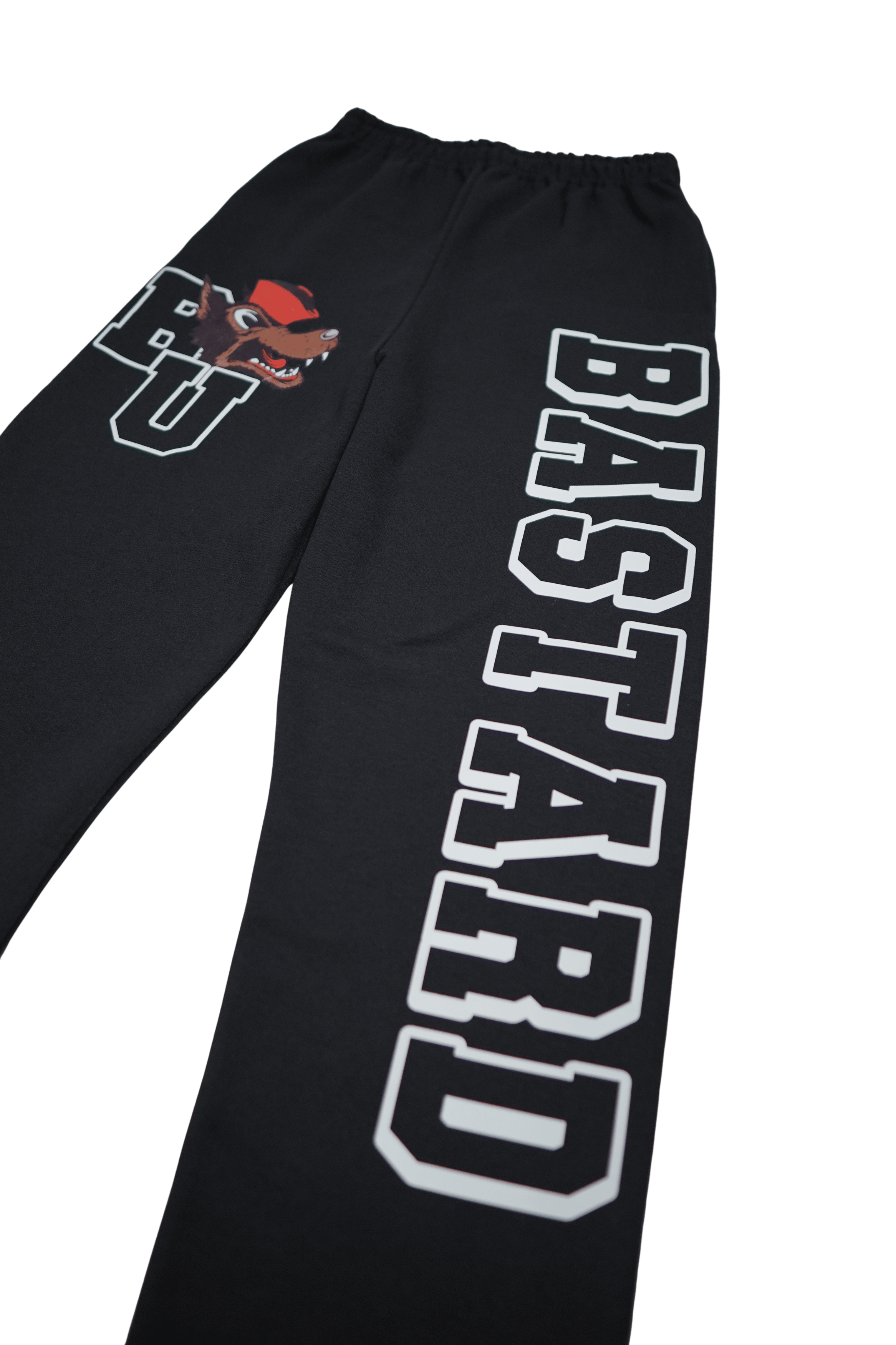 Japanese Brand × Vintage Black Bastard University Sweatpants Size US 32 / EU 48 - 4 Thumbnail