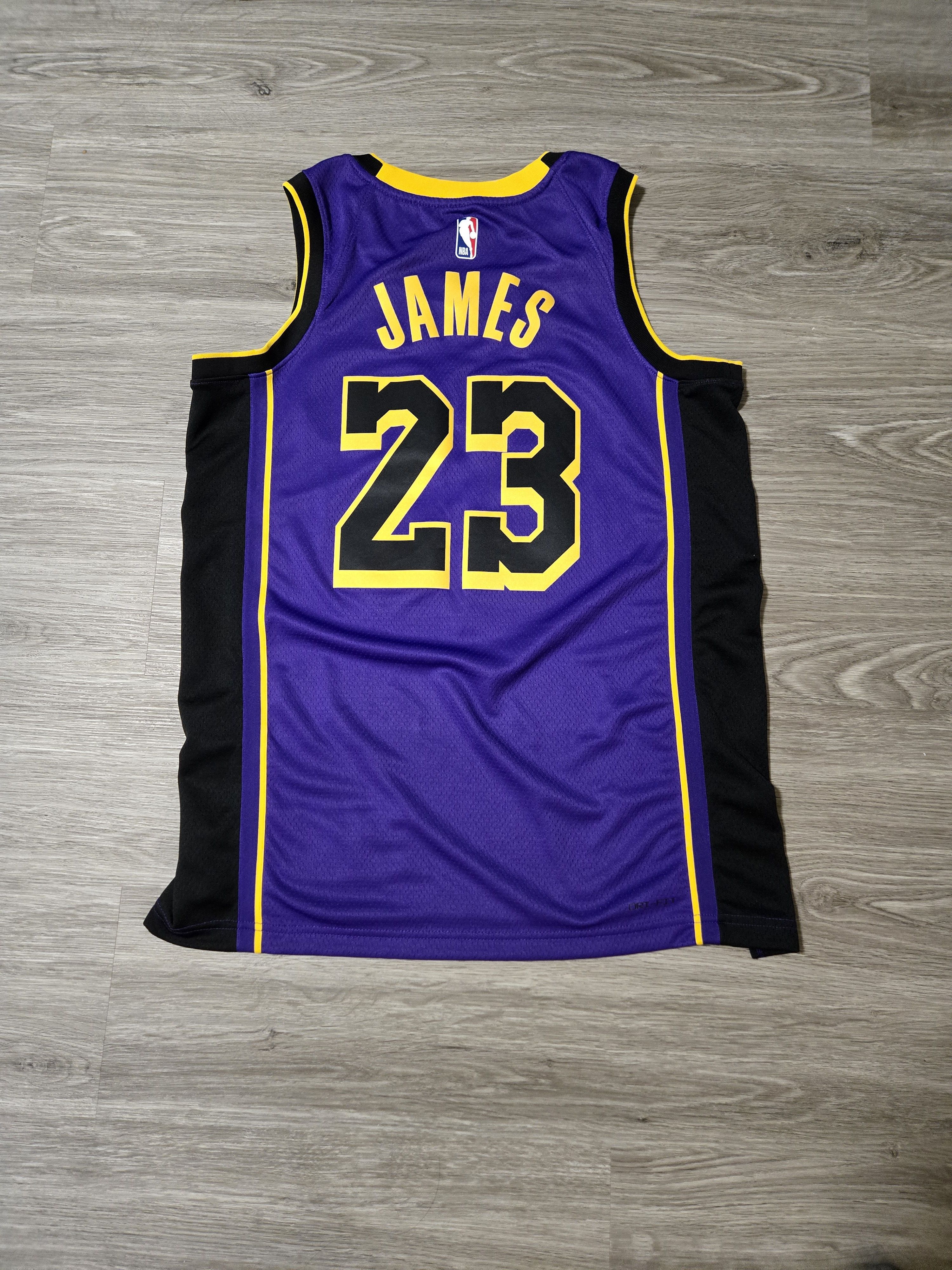 Nike Nike Los Angeles Lakers Alt. Jersey (LeBron, 23) Size US M / EU 48-50 / 2 - 2 Thumbnail
