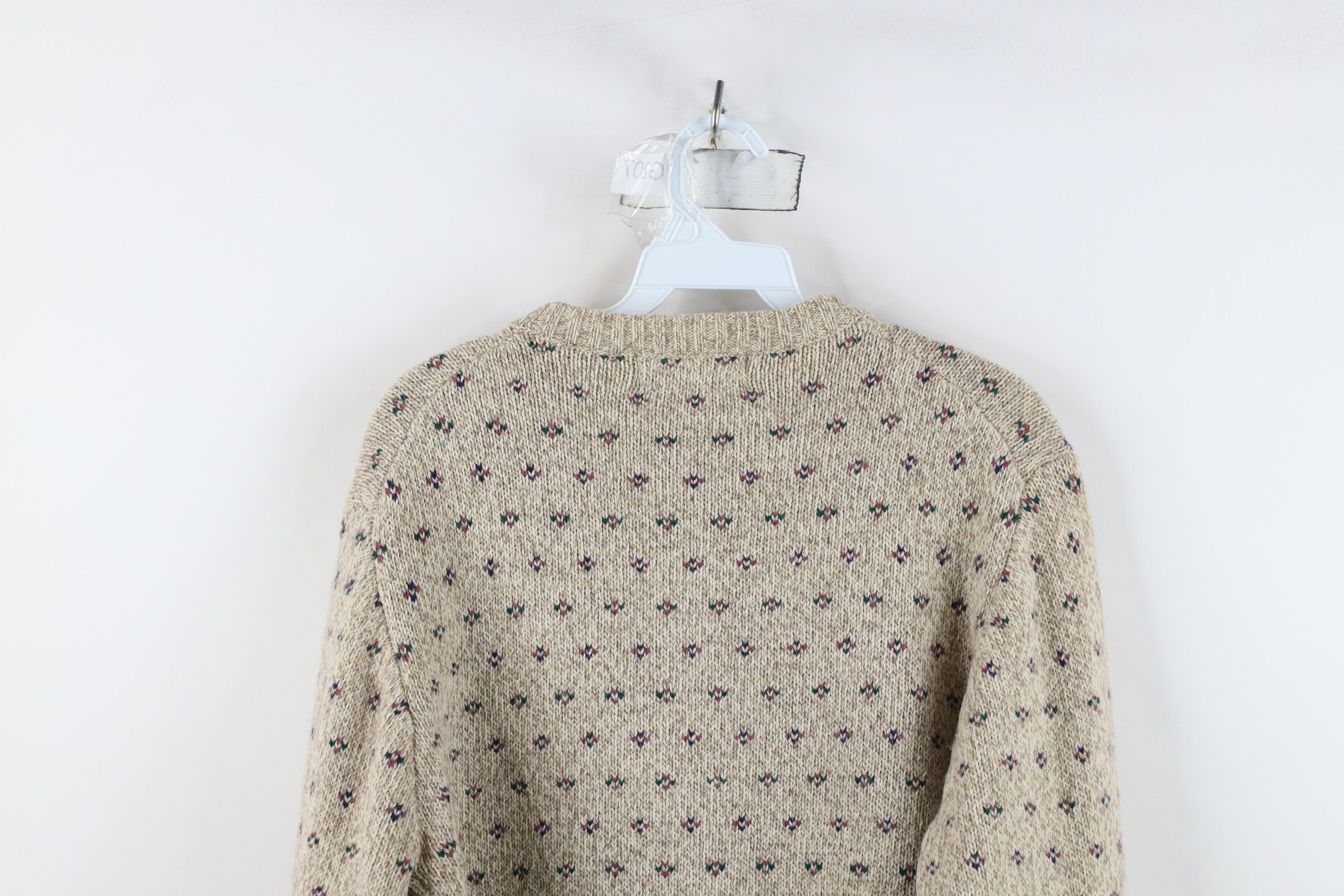 Eddie Bauer Vintage 90s Eddie Bauer Knit Geometric Cardigan Sweater Size M / US 6-8 / IT 42-44 - 10 Thumbnail