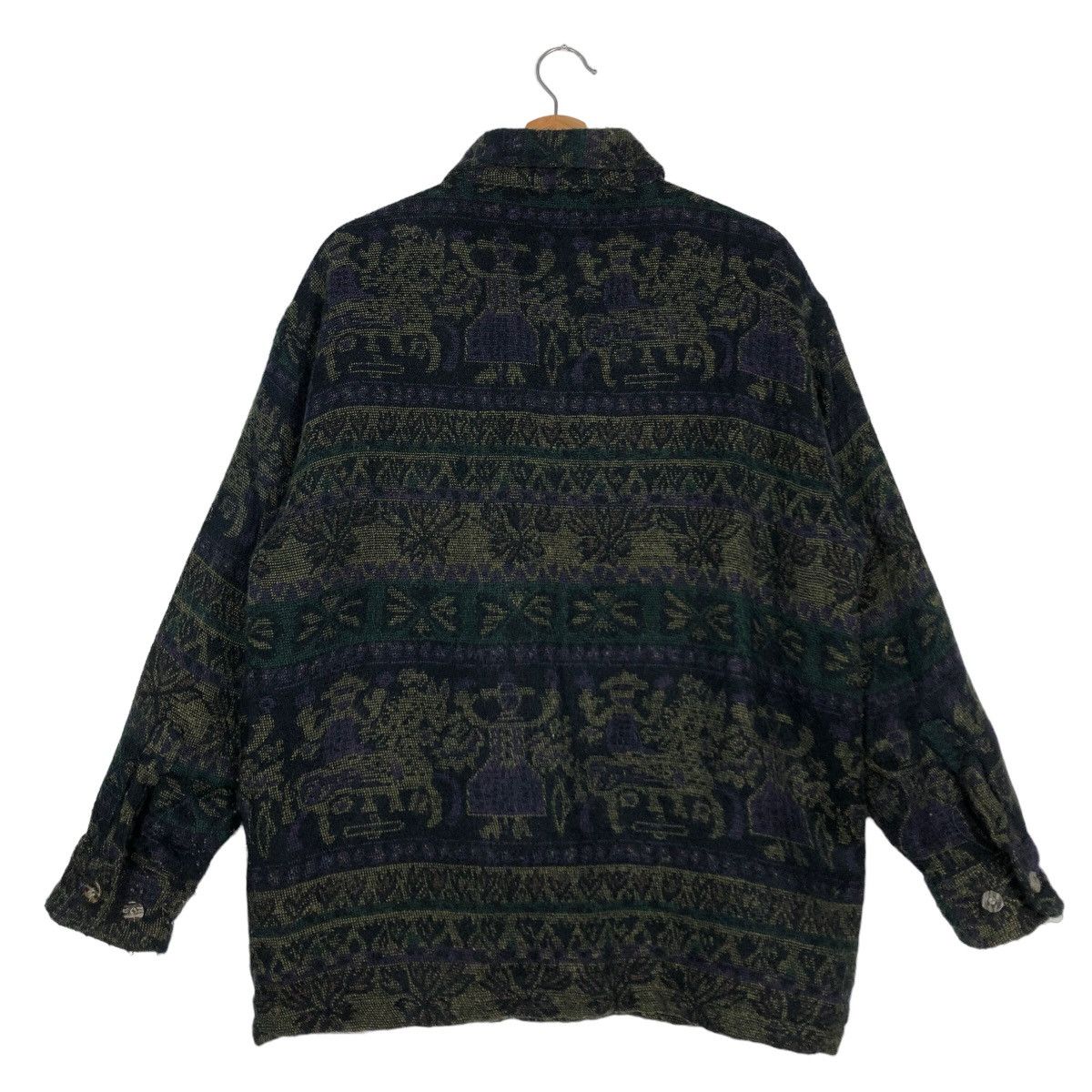 Japanese Brand 🔥90’s Navajo Aztec Hikory Chore Jacket Jungle Storm Size US M / EU 48-50 / 2 - 8 Thumbnail