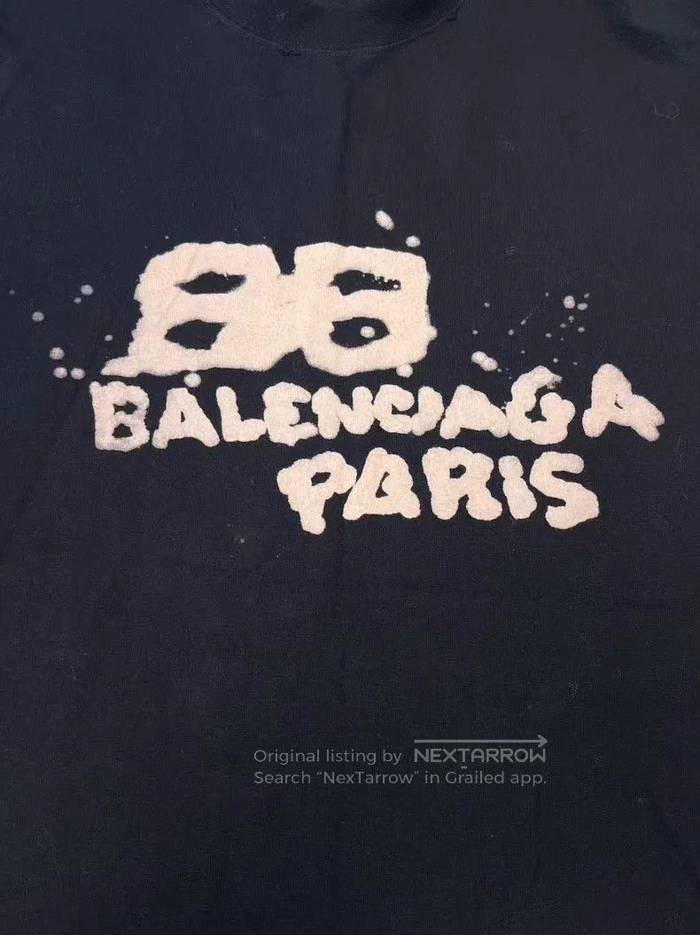 Balenciaga Balenciaga Letter Printed Round Neck Short Sleeve T-Shirt Size US S / EU 44-46 / 1 - 3 Thumbnail