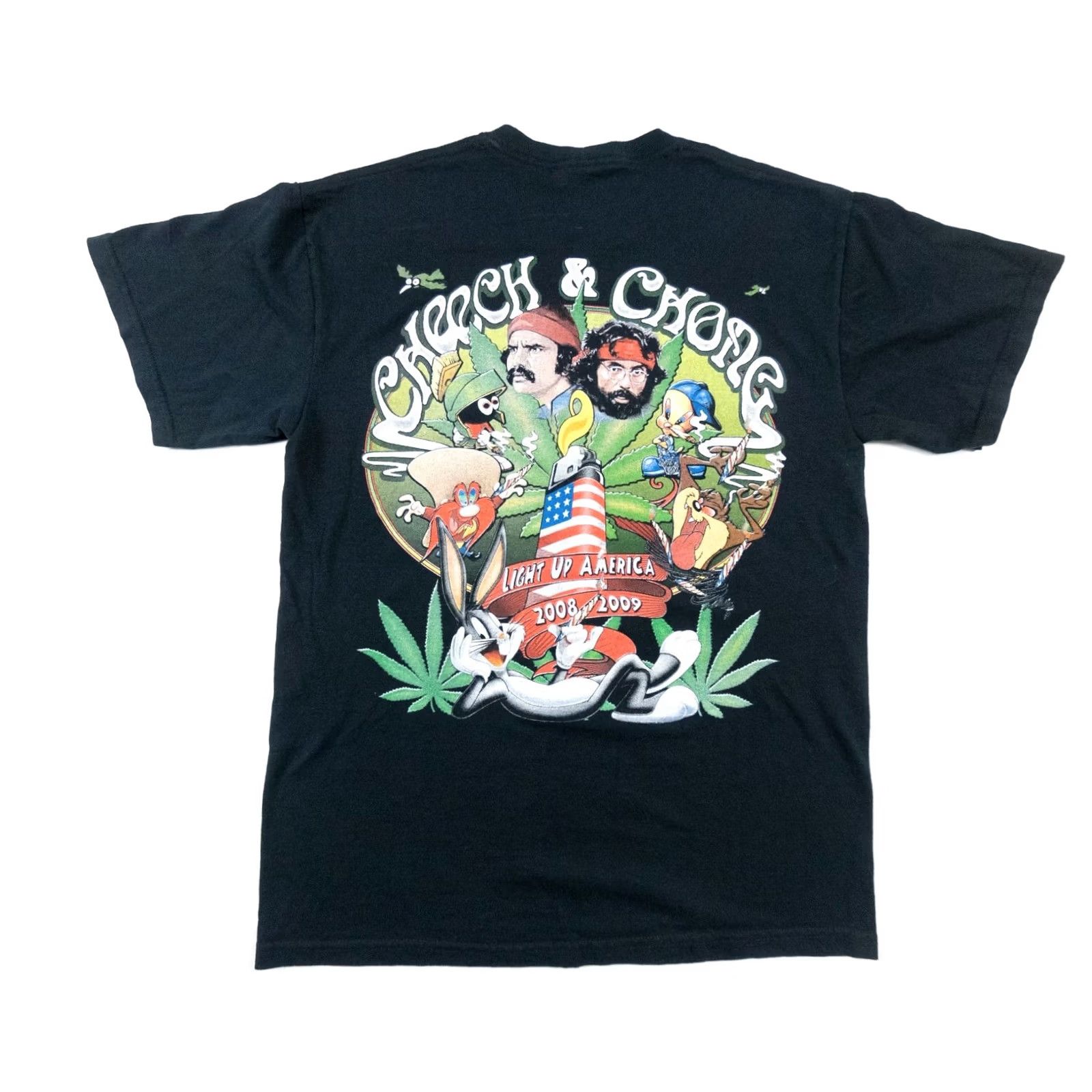 Gildan VINTAGE Cheech & Chong Shirt Mens Medium Black Comedy Tee Humor Funny Movie Y2K Size US M / EU 48-50 / 2 - 3 Thumbnail