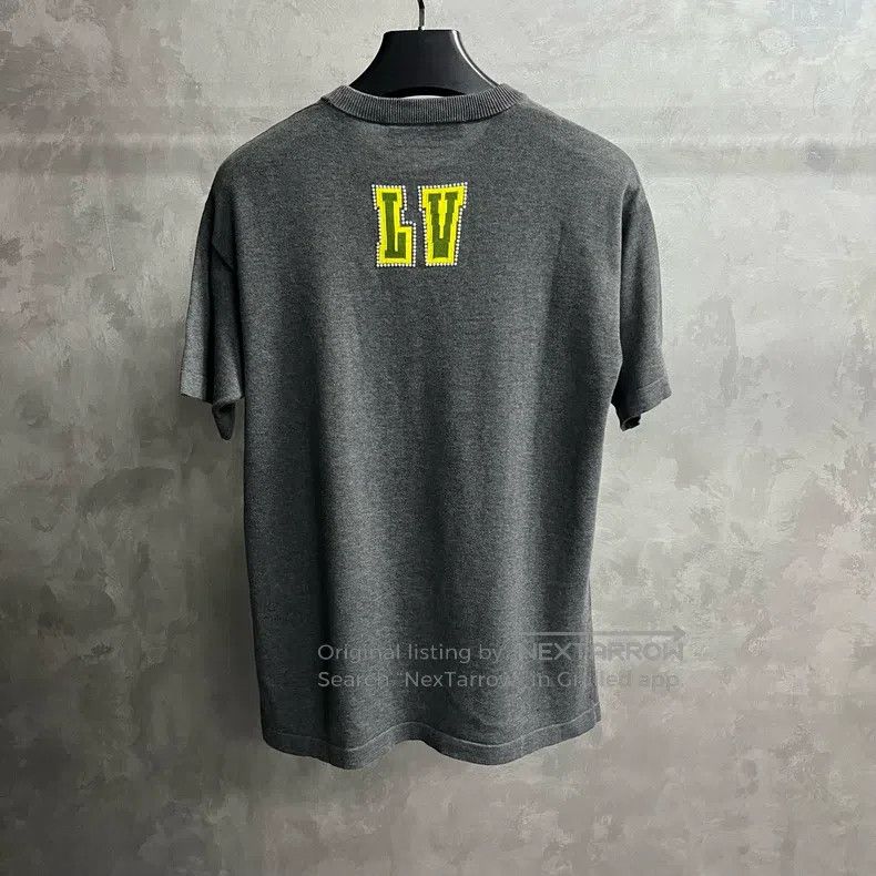 Louis Vuitton Louis Vuitton 25 Grey Crew Neck Thread Short Sleeve T-Shir Size US S / EU 44-46 / 1 - 5 Thumbnail