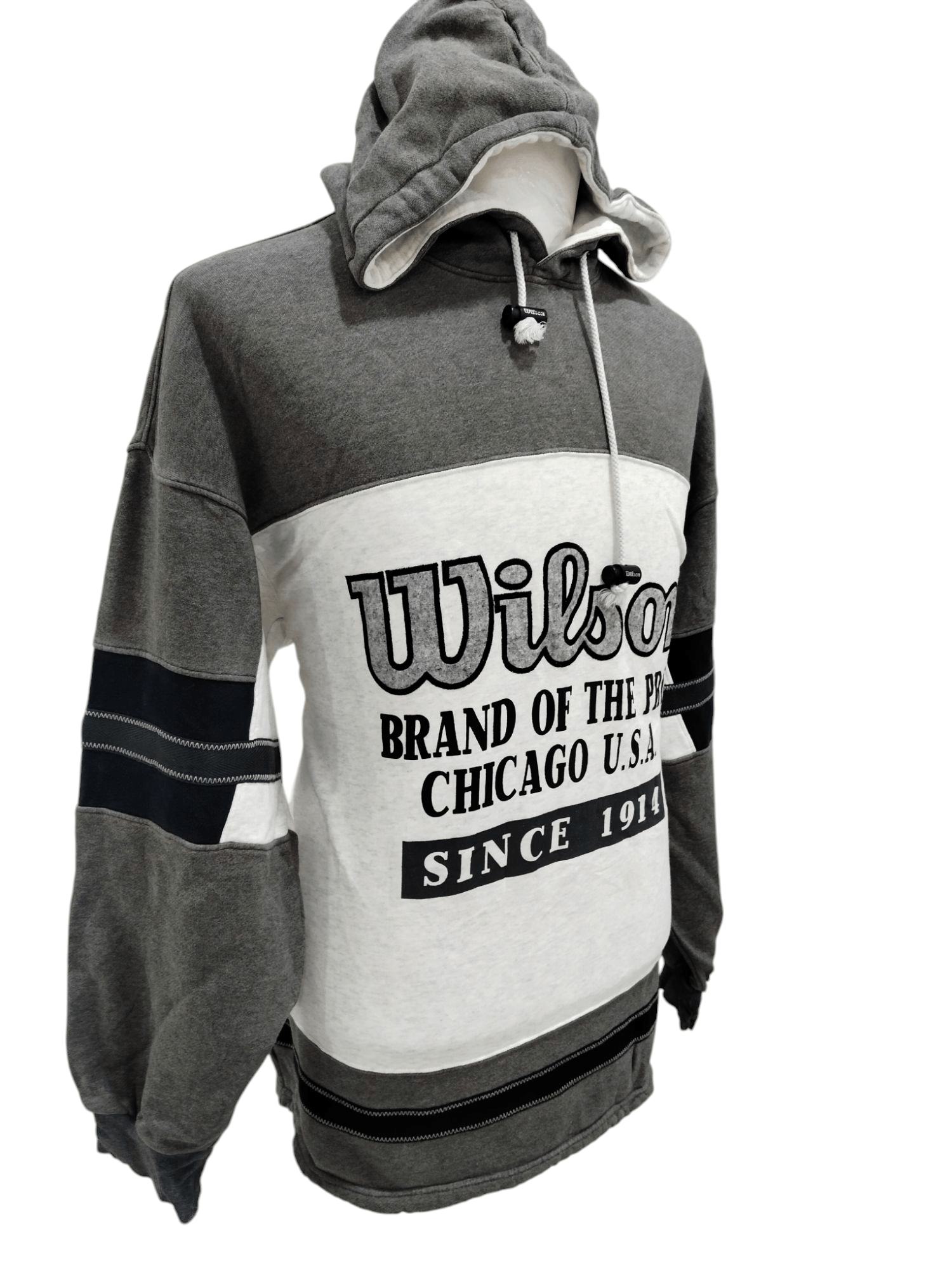Vintage × Wilson Vintage Wilson Chicago Hoodie Sweatshirt Size US XL / EU 56 / 4 - 2 Thumbnail